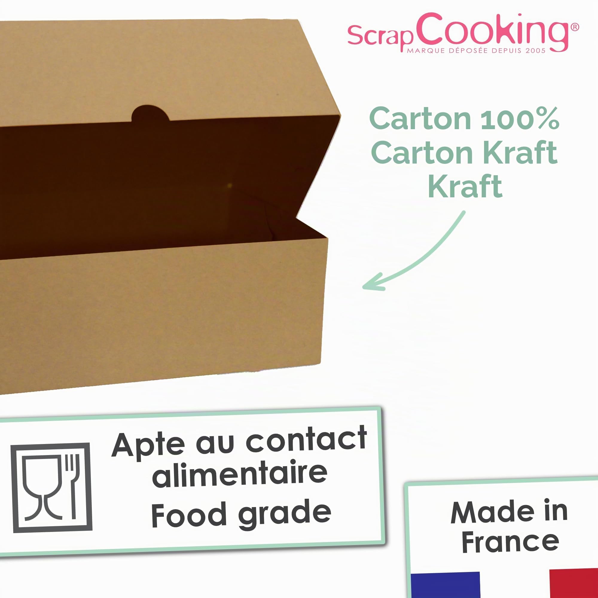 scrapcooking-5502-lot-2-bo-tes-cupcakes-kraft-6-places image 4
