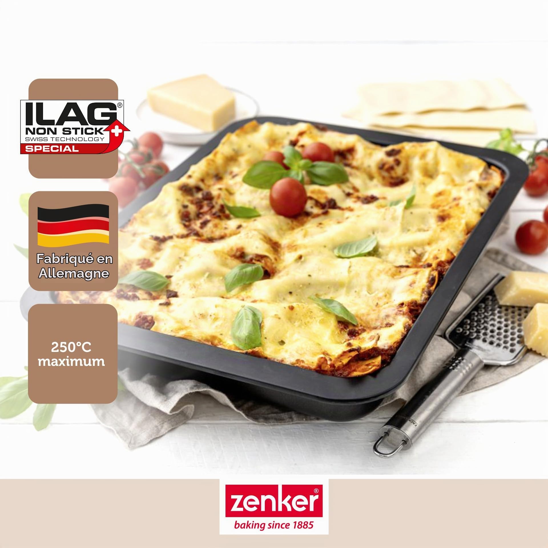 zenker-special-cooking-lot-2-plats-lasagnes-36x27-cm-antiadh-sif image 2