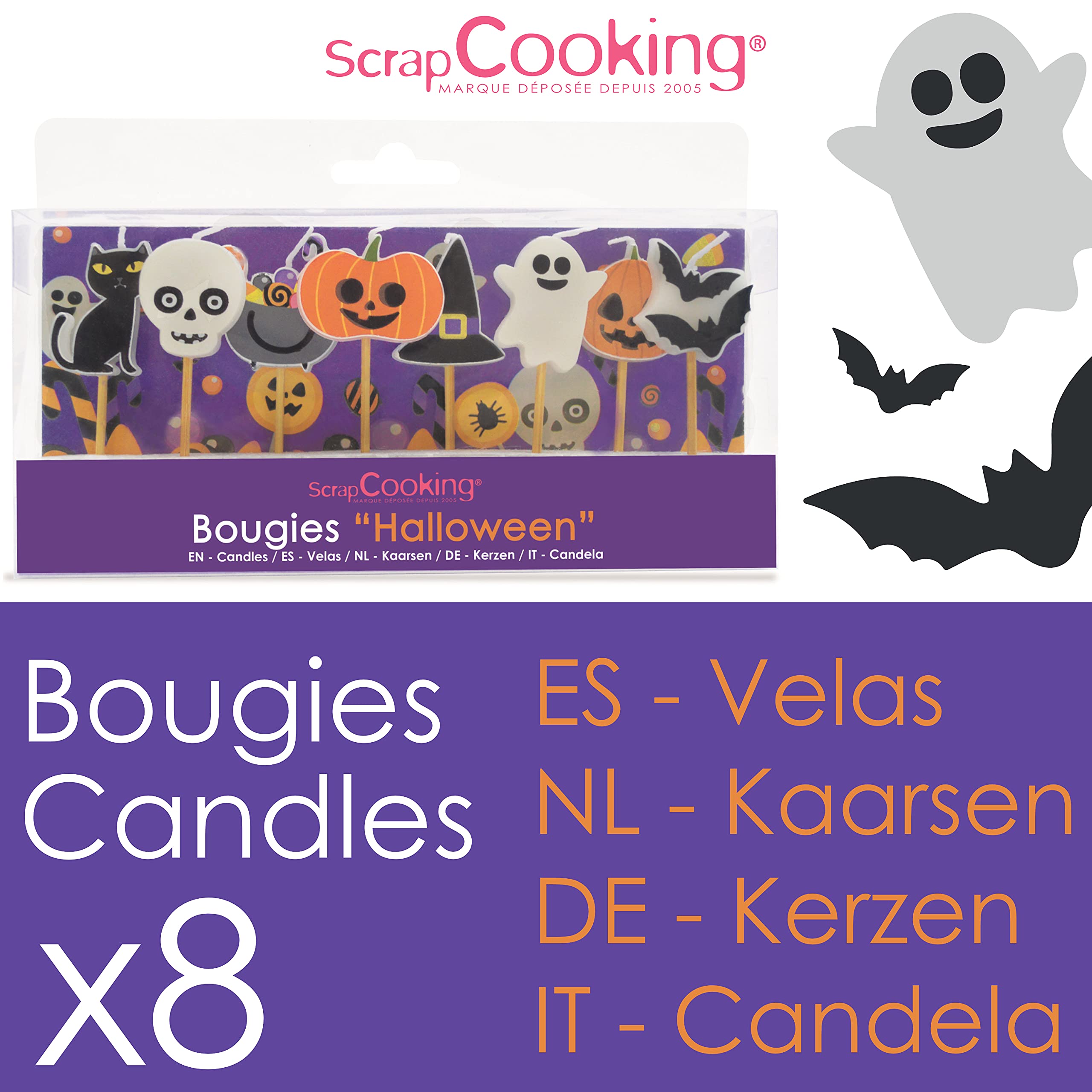 scrapcooking-d-corations-kit-8-bougies-halloween-5031 image 3
