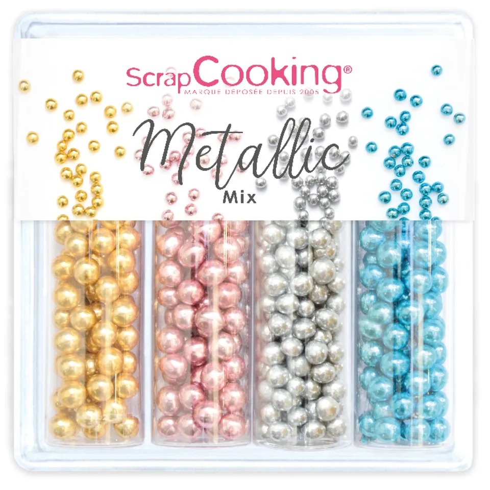 scrapcooking-d-corations-7518-metallic-mix-d-cors-sucr-s-64-g image 1