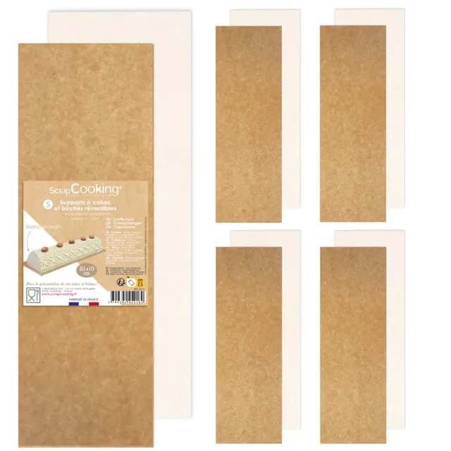 scrapcooking-mat-riel-5216-supports-b-ches-30x10-cm-lot-5 image 1