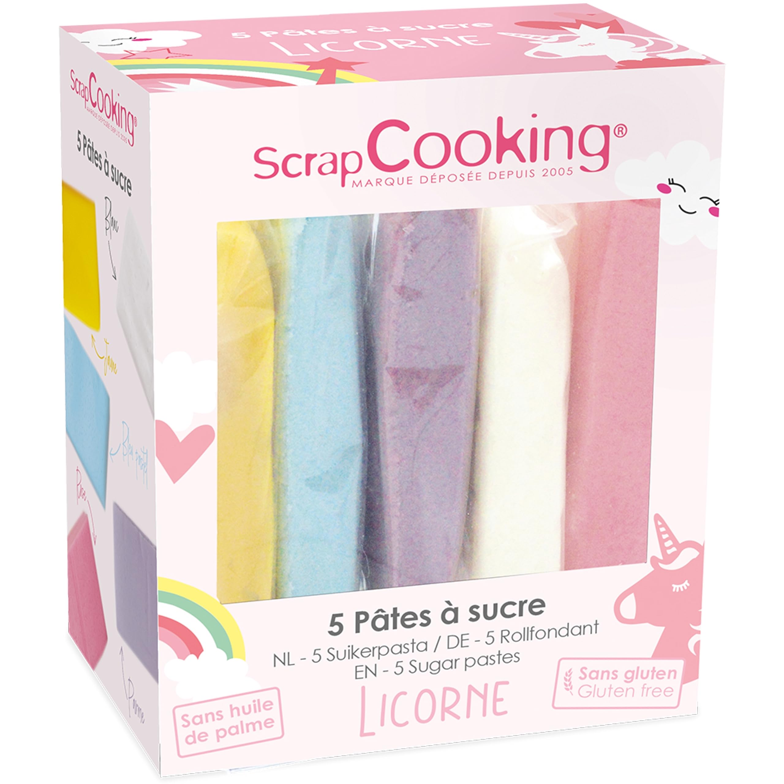 scrapcooking-7254-p-tes-sucre-licorne-5x80-g-pastel image 1