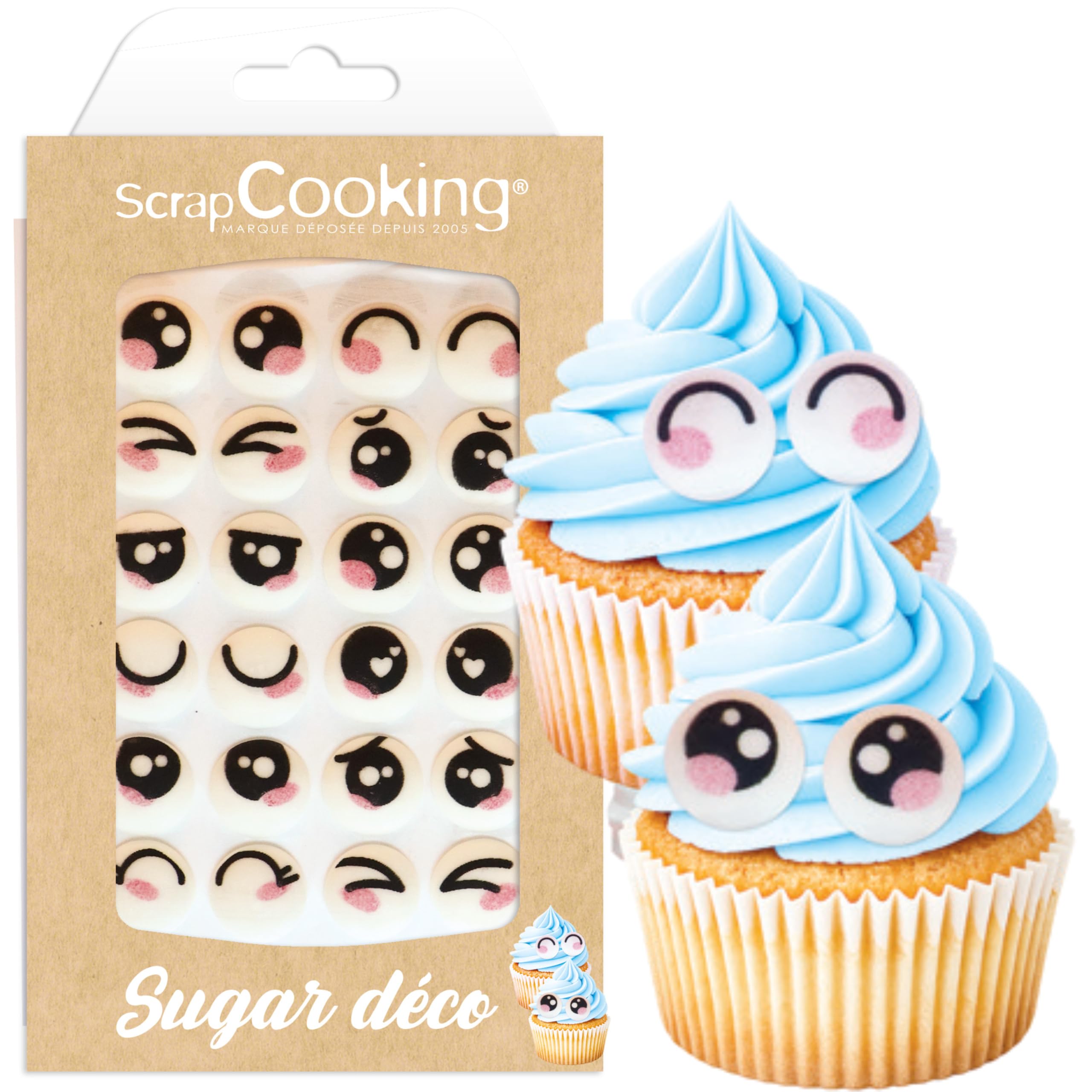 scrapcooking-d-corations-7059-d-cosucres-yeux-kawaii-x24 image 1