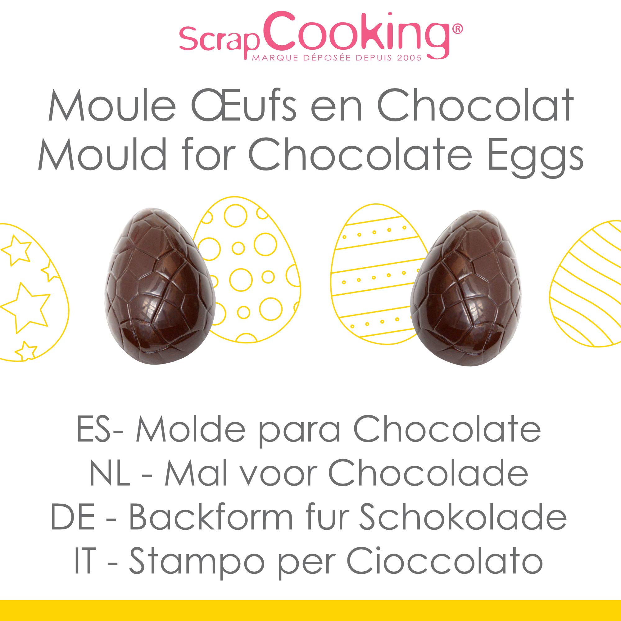 scrapcooking-moules-moule-oeufs-chocolat-rigide-12-empreintes image 2