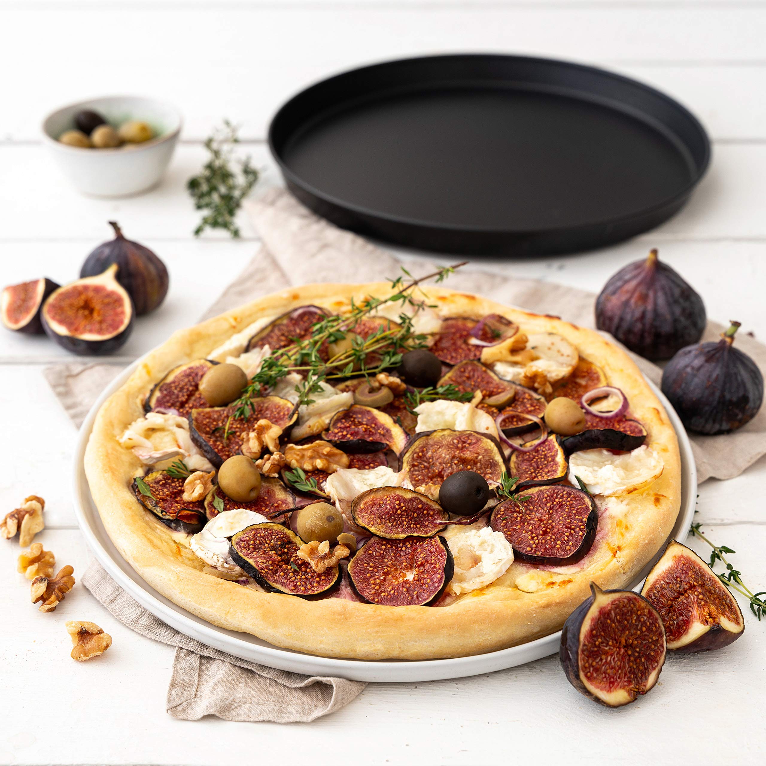 zenker-7508-black-metallic-plaque-pizza-ronde-28cm-antiadh-sive image 2