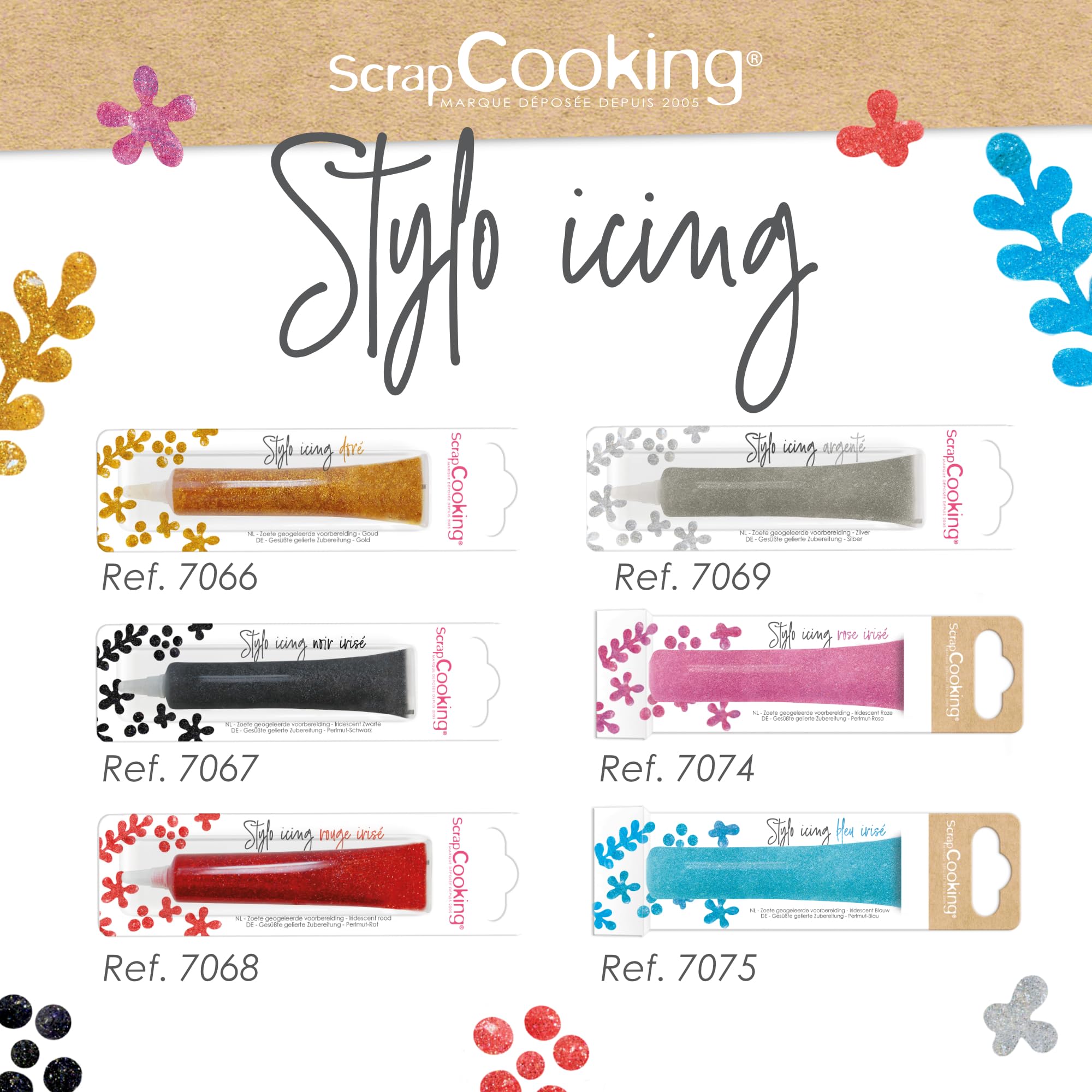 scrapcooking-d-corations-7074-stylo-icing-rose-iris-26-g image 6