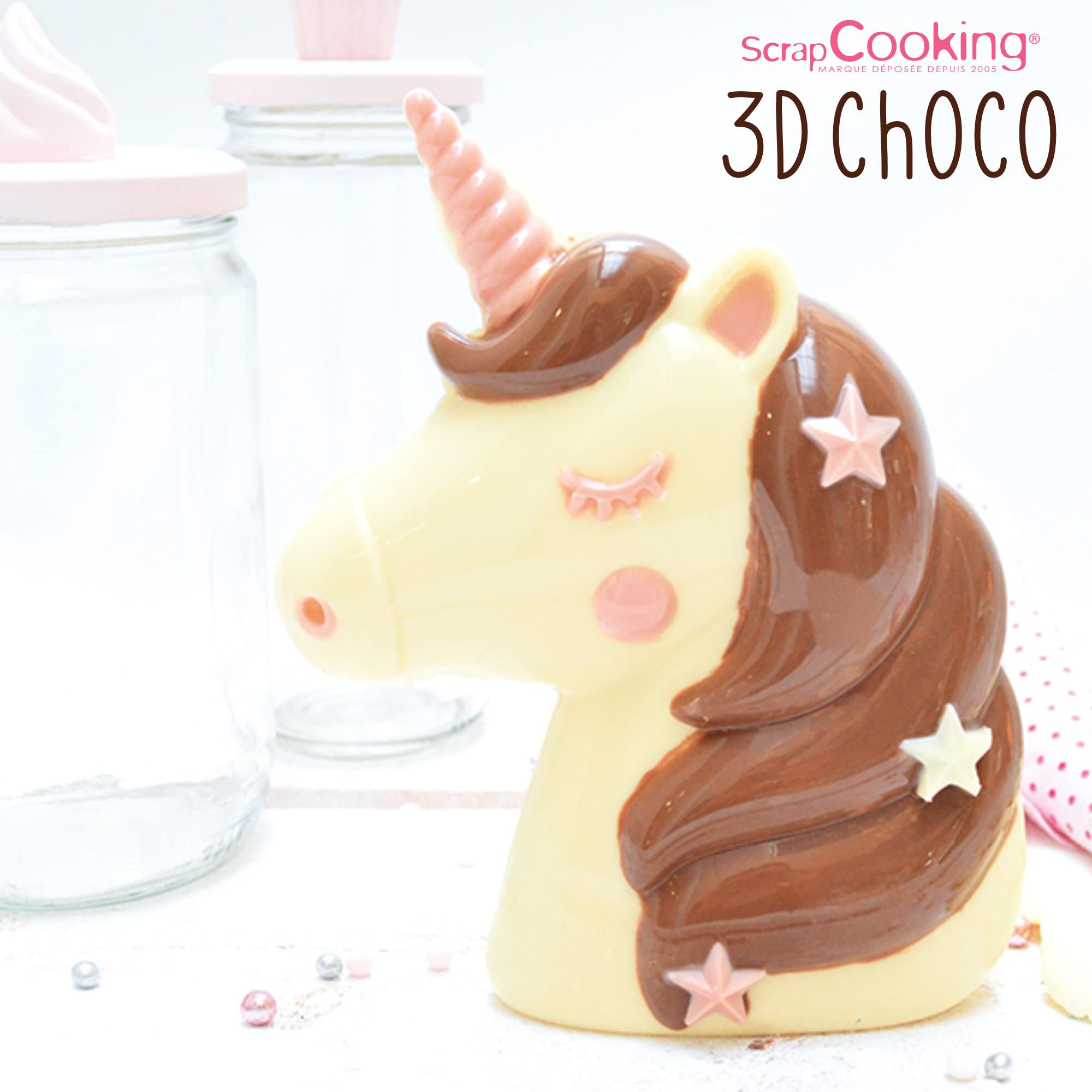 scrapcooking-moules-moule-chocolat-licorne-3d-rigide image 8