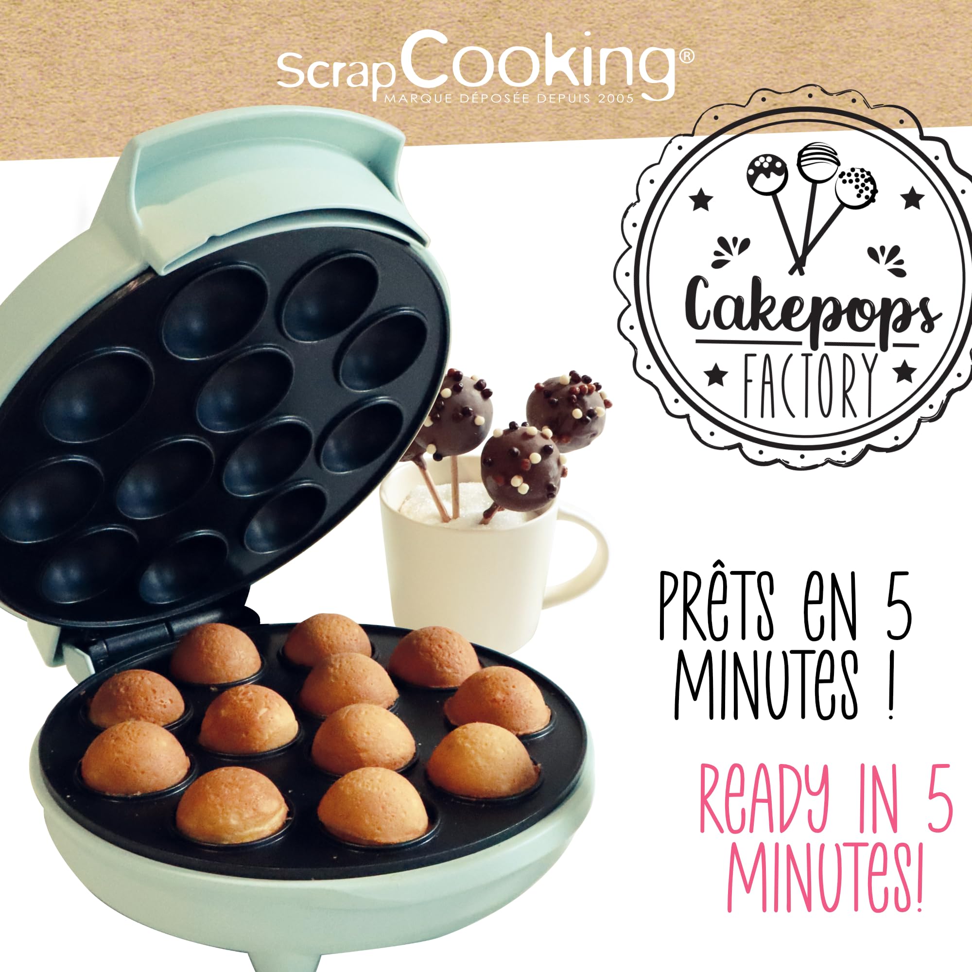 scrapcooking-3893-machine-cakepops-blanc-12-pi-ces-700-w image 2