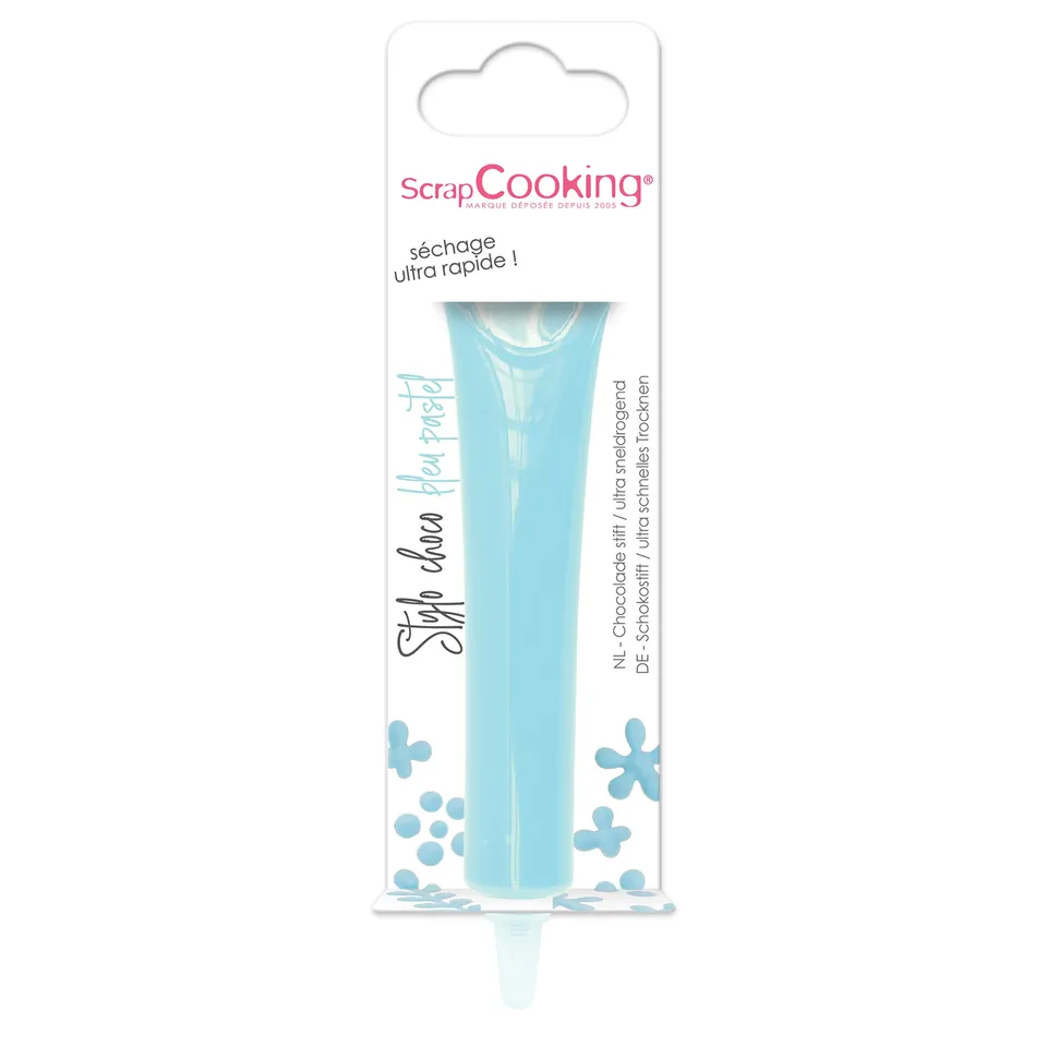 scrapcooking-d-corations-6812-stylo-choco-bleu-pastel-25g image 1