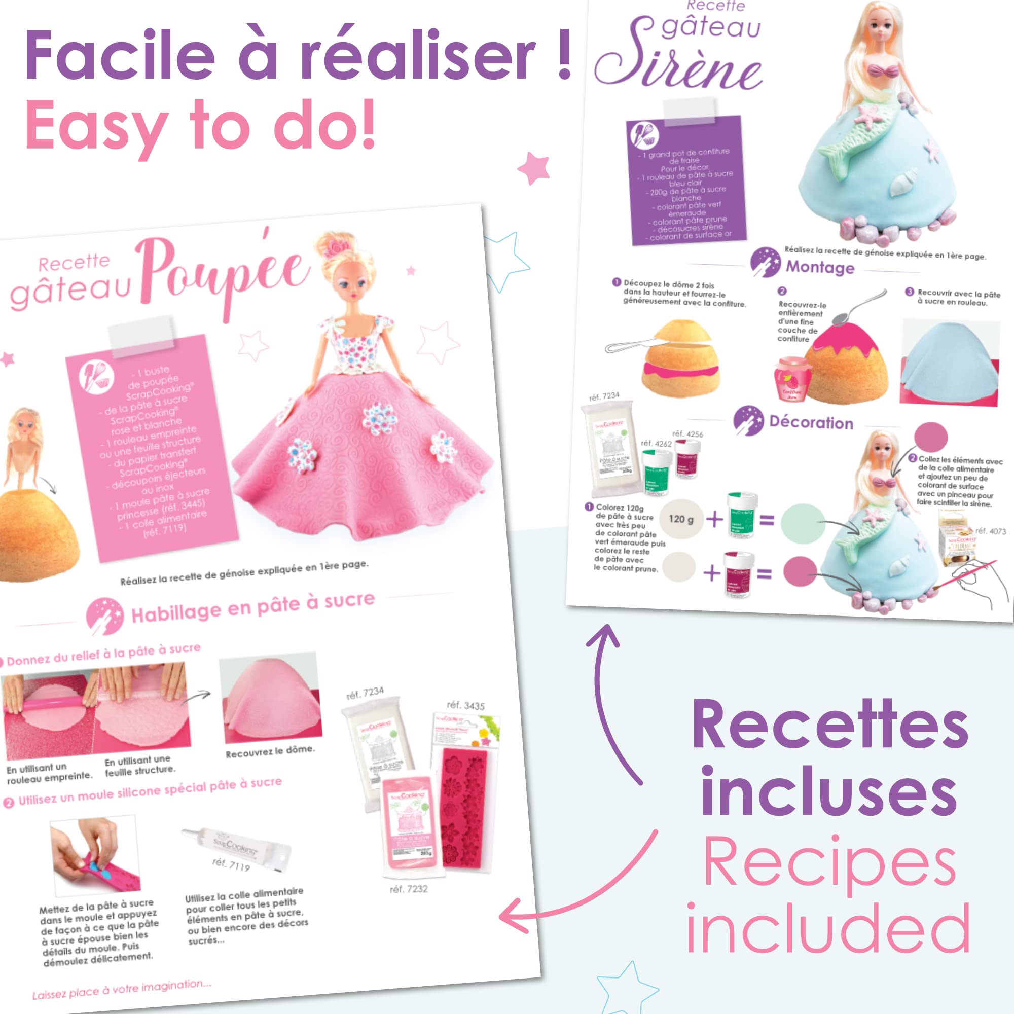 scrapcooking-moules-1904-kit-g-teau-princesse-d-me-inox image 6