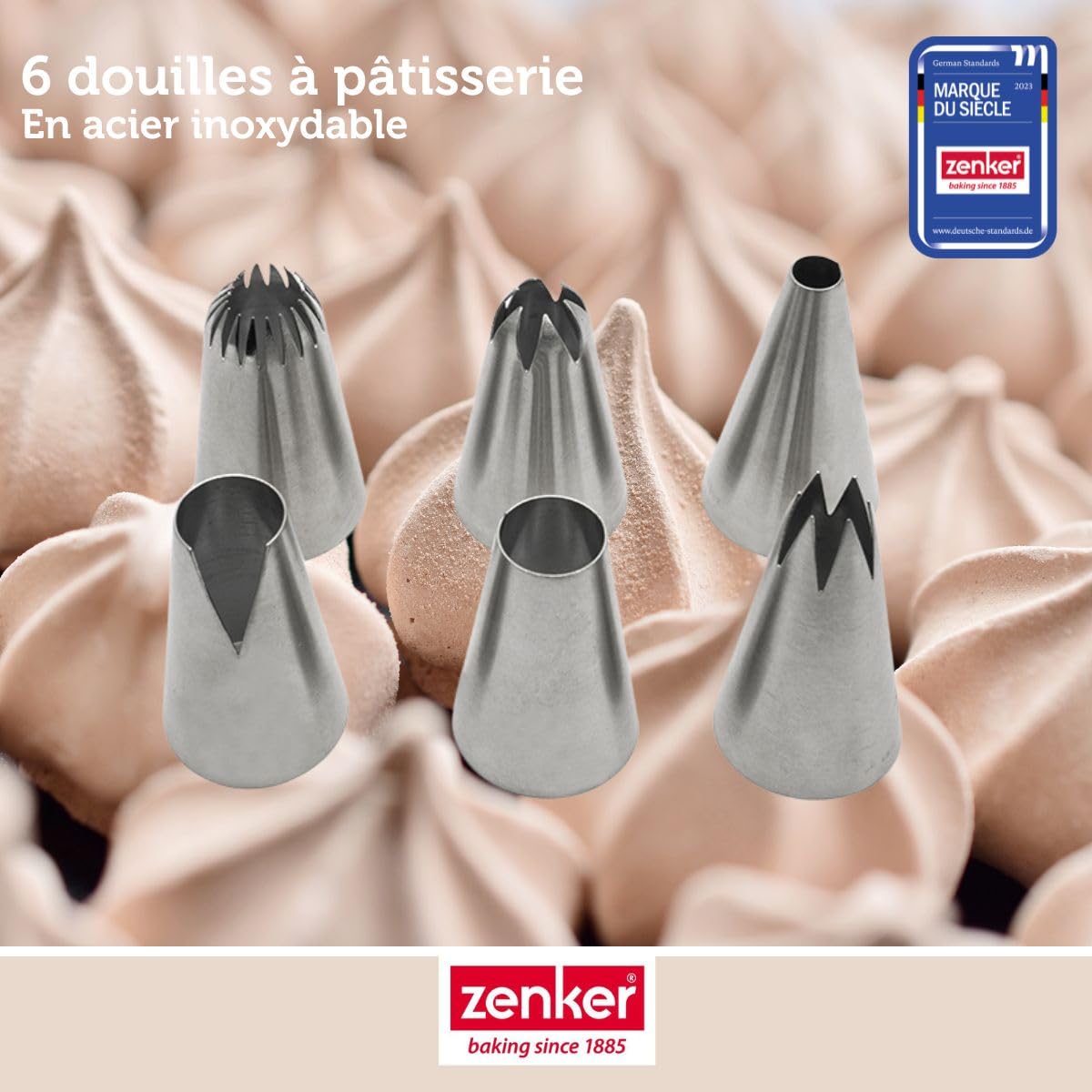 zenker-patisserie-lot-6-douilles-inox-d-coration-g-teaux image 2
