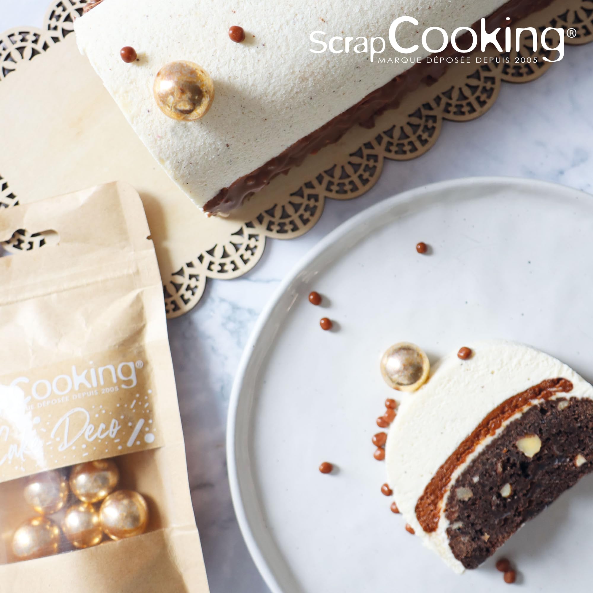scrapcooking-d-corations-perles-dor-es-xxl-55-g-chocolat-lait image 3