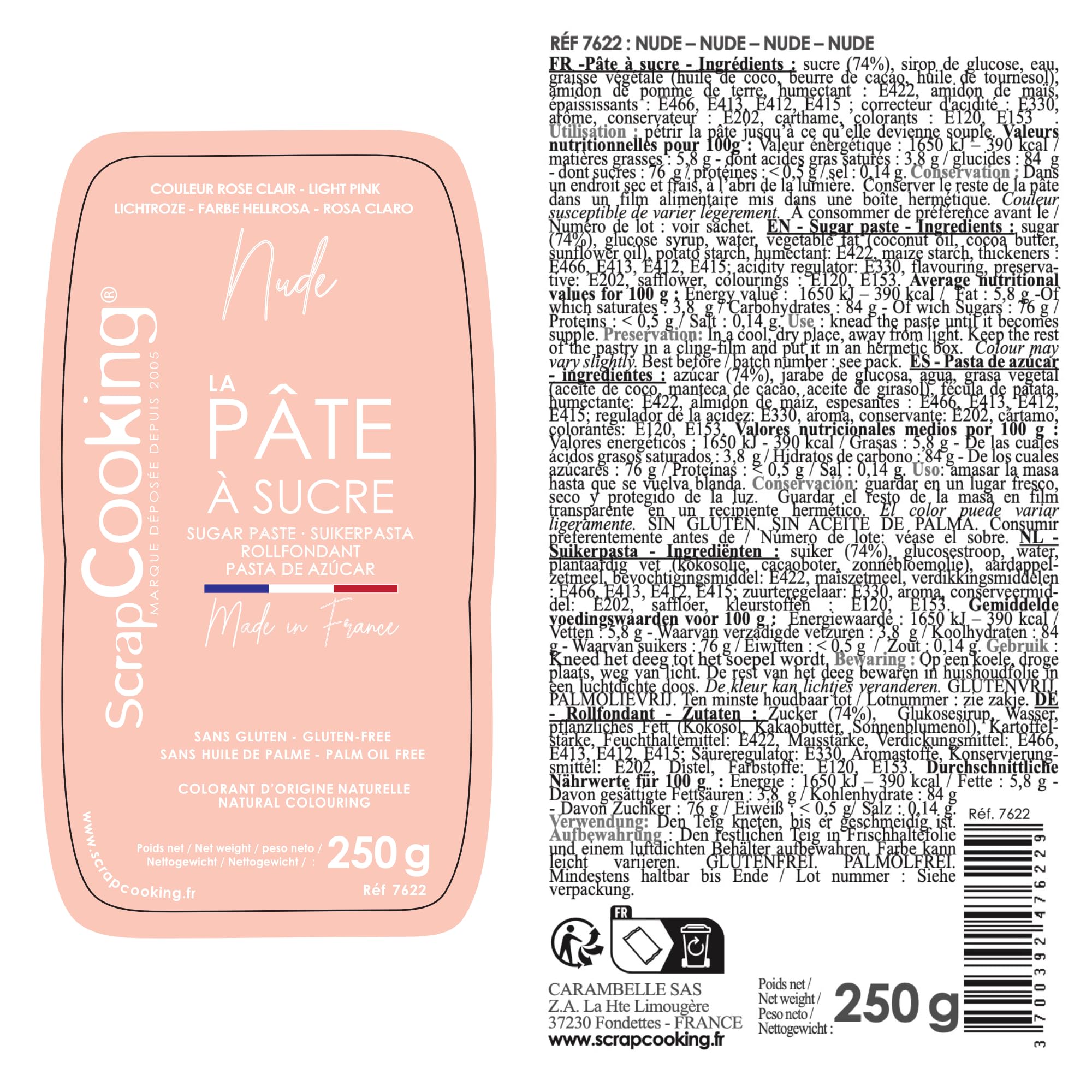 scrapcooking-p-te-sucre-rose-nude-250-g-7622 image 2