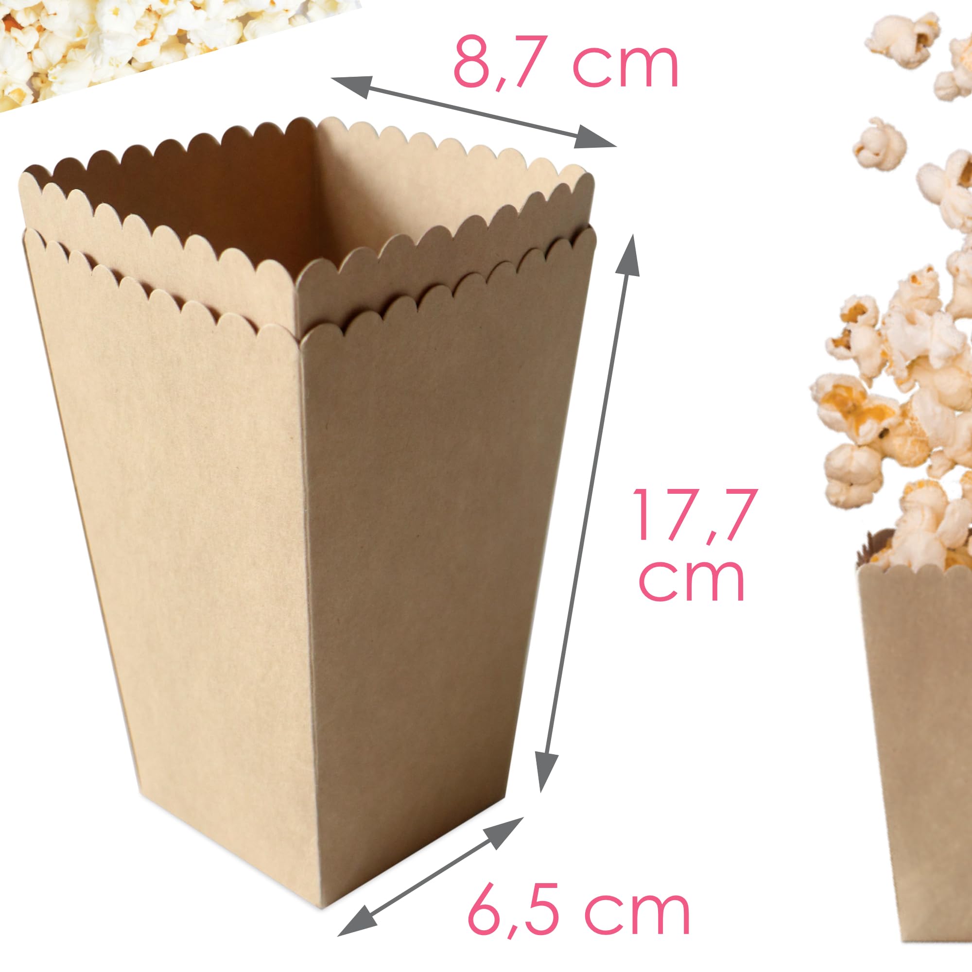 scrapcooking-d-corations-6-gobelets-pop-corn-kraft-5505 image 4