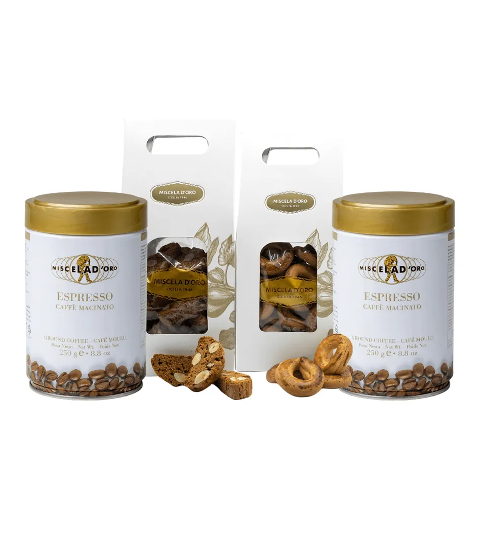 miscelad-oro-sicilian-breakfast-box-caf-moulu-coffret-cadeau image 1