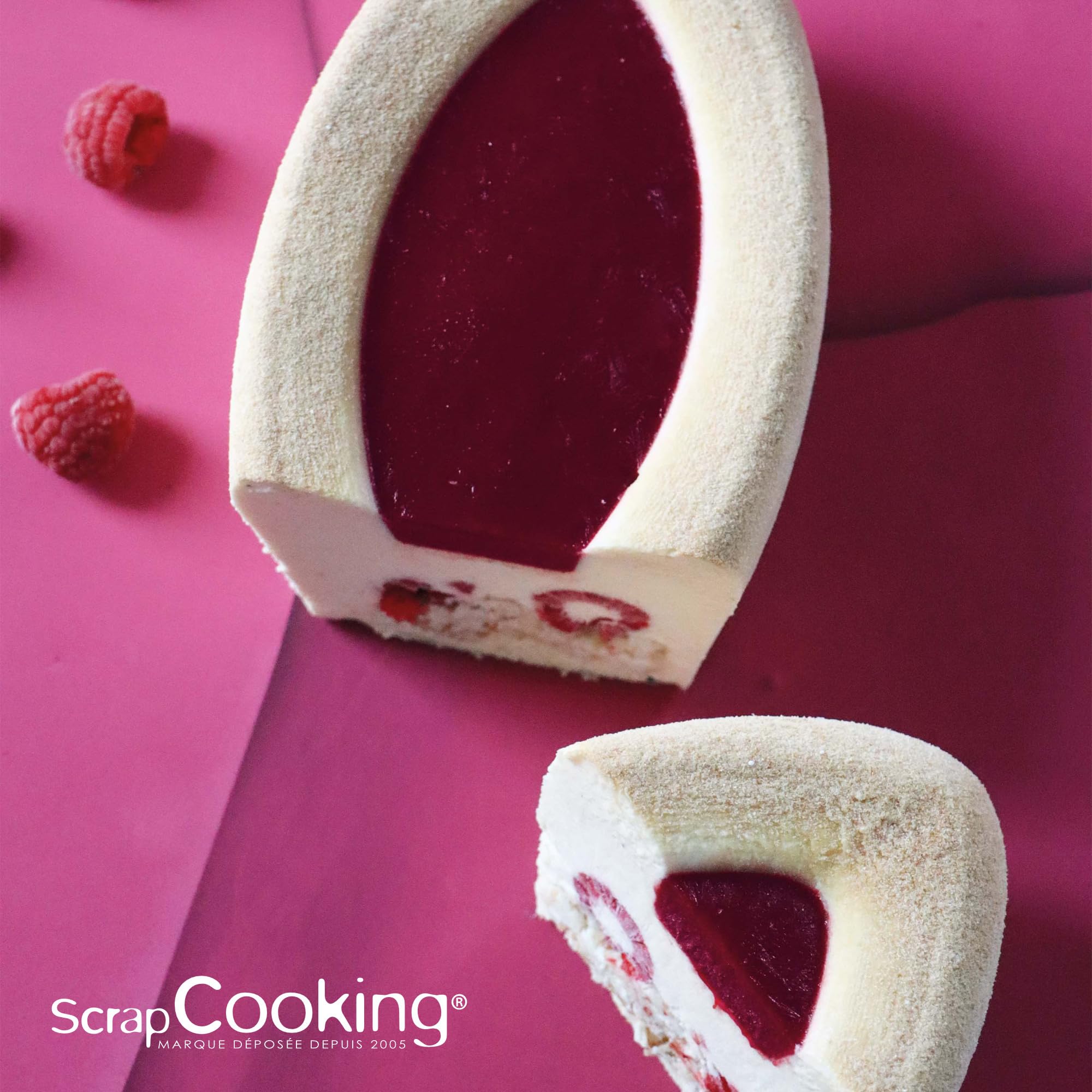 scrapcooking-barquette-2889-moule-silicone-b-che-cake-blanc image 4
