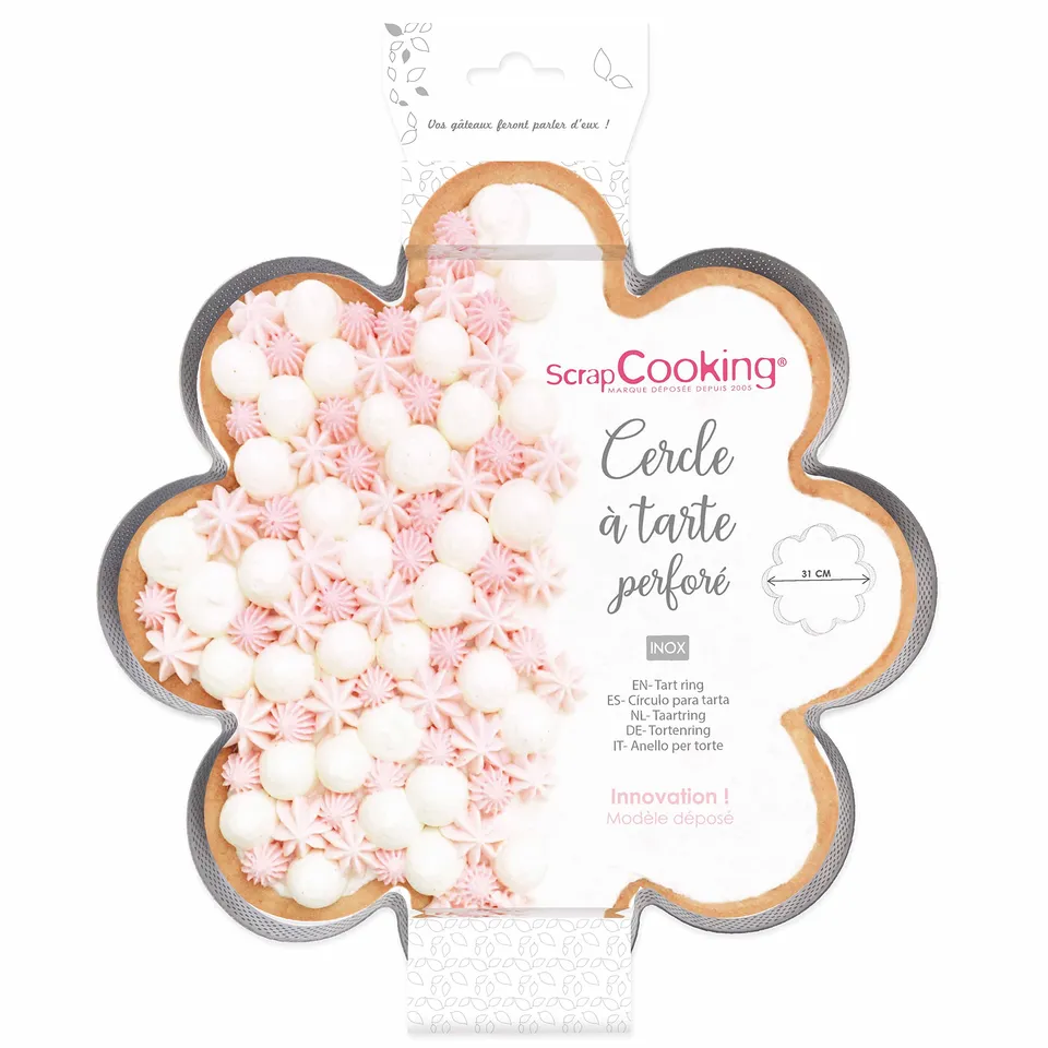 scrapcooking-moules-cercle-marguerite-perfor-30cm-inox-1321 image 1