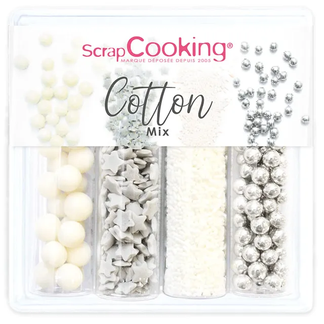 scrapcooking-d-corations-cotton-mix-7523-d-cors-sucr-s-61-g-gris image 1