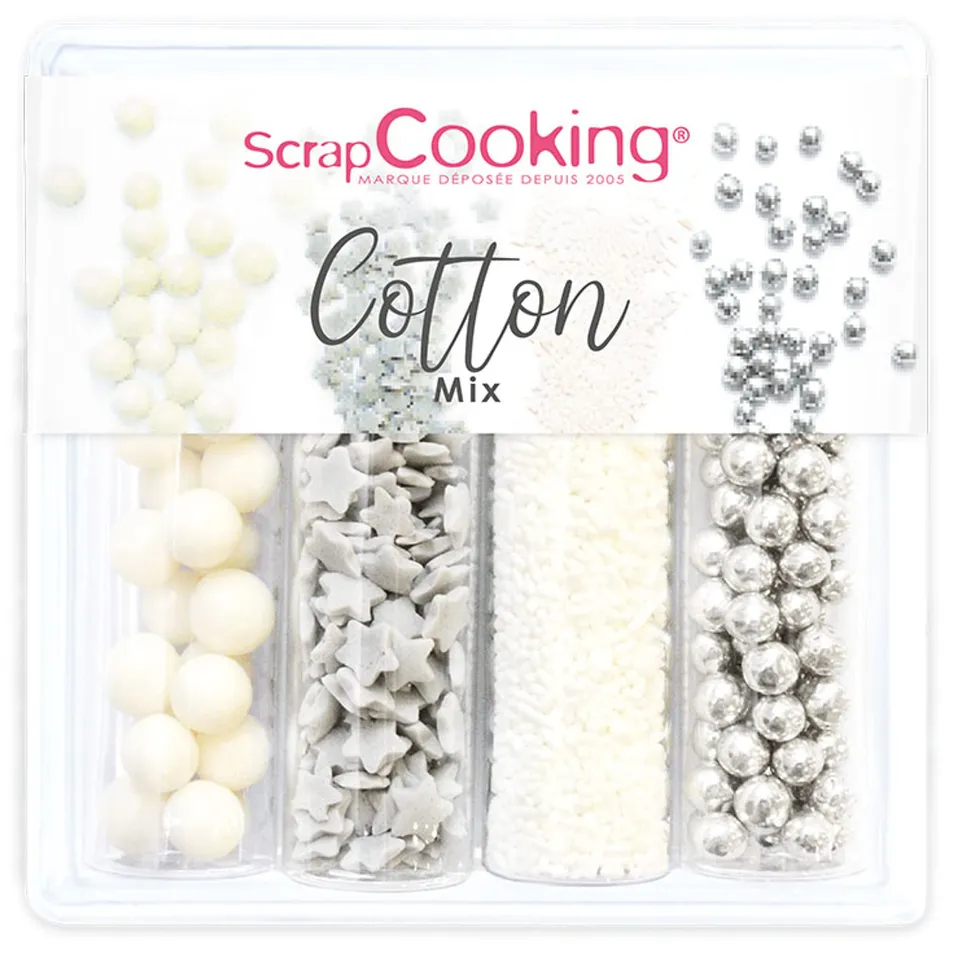 scrapcooking-d-corations-cotton-mix-7523-d-cors-sucr-s-61-g-gris image 1
