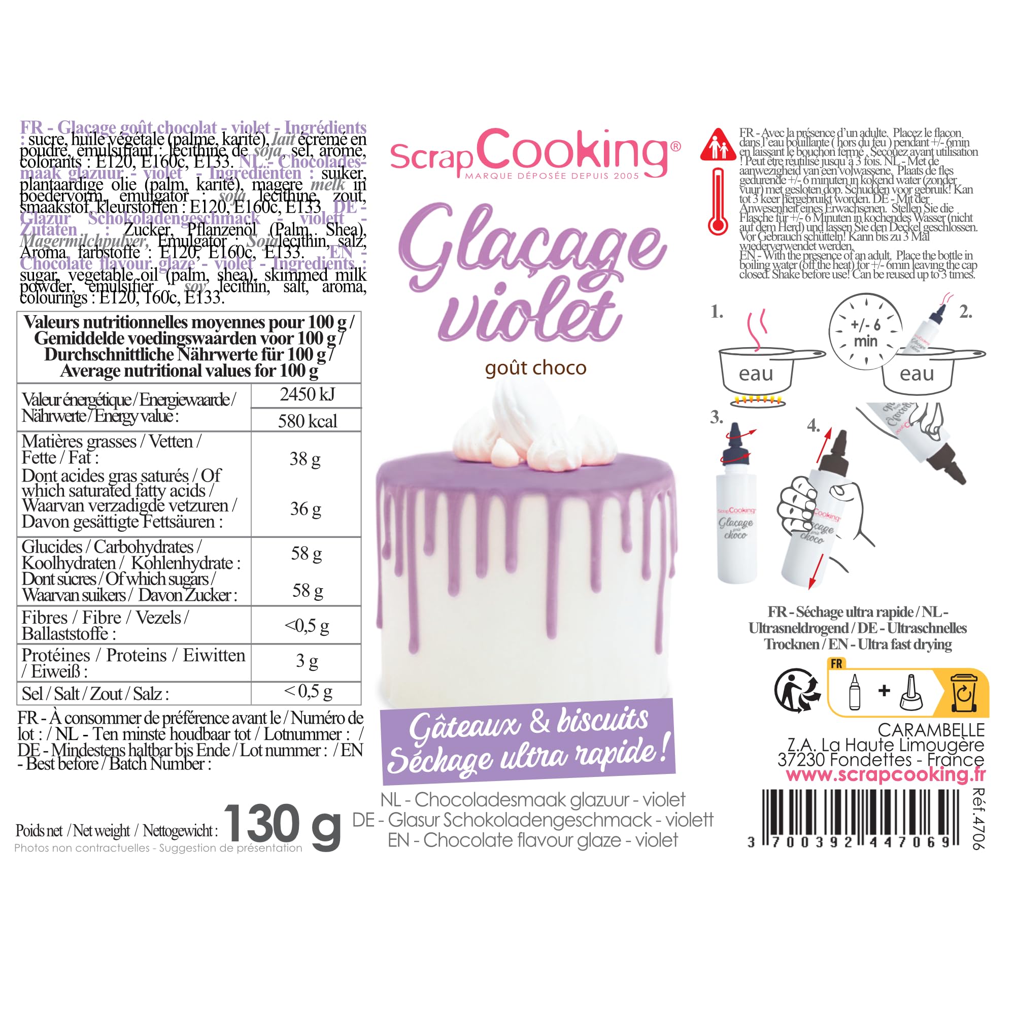 scrapcooking-ingr-dients-gla-age-violet-130g-chocolat image 8