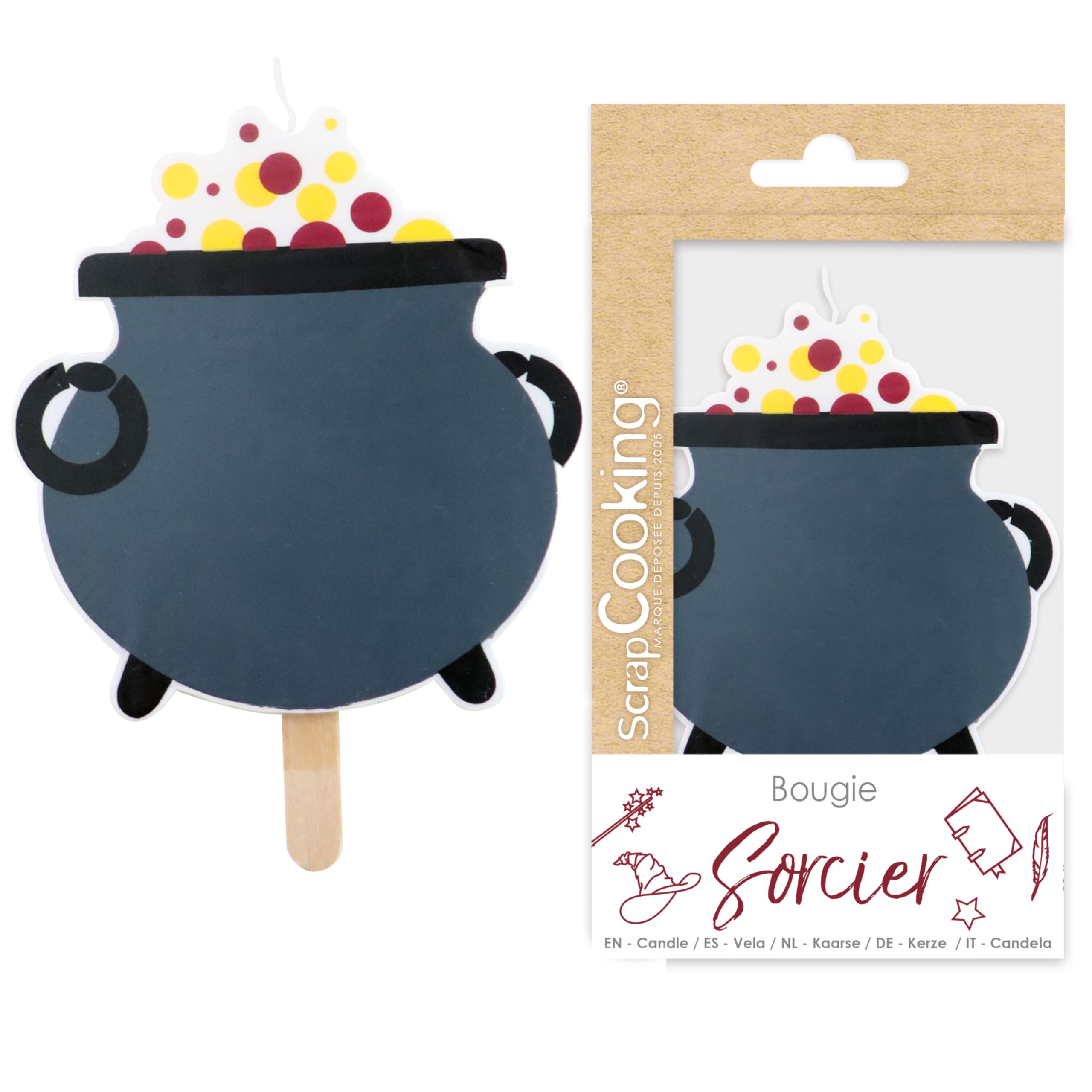 scrap-cooking-0343-bougie-sorcier-chaudron-xxl image 1