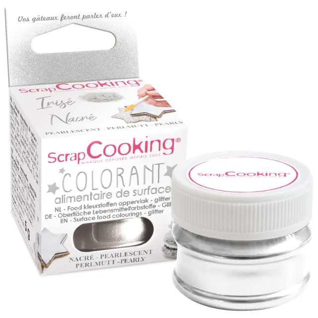 scrapcooking-colorant-poudre-nacr-argent-clair-5g-4077 image 1
