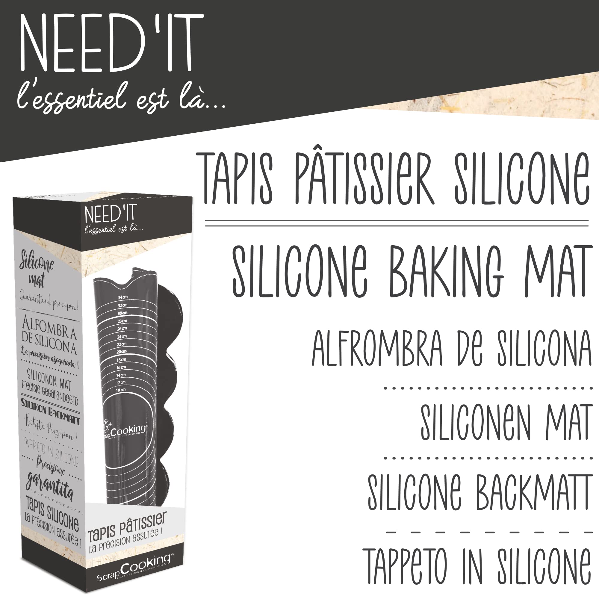 scrapcooking-need-it-5254-tapis-silicone-60x43-5-cm-gris image 2