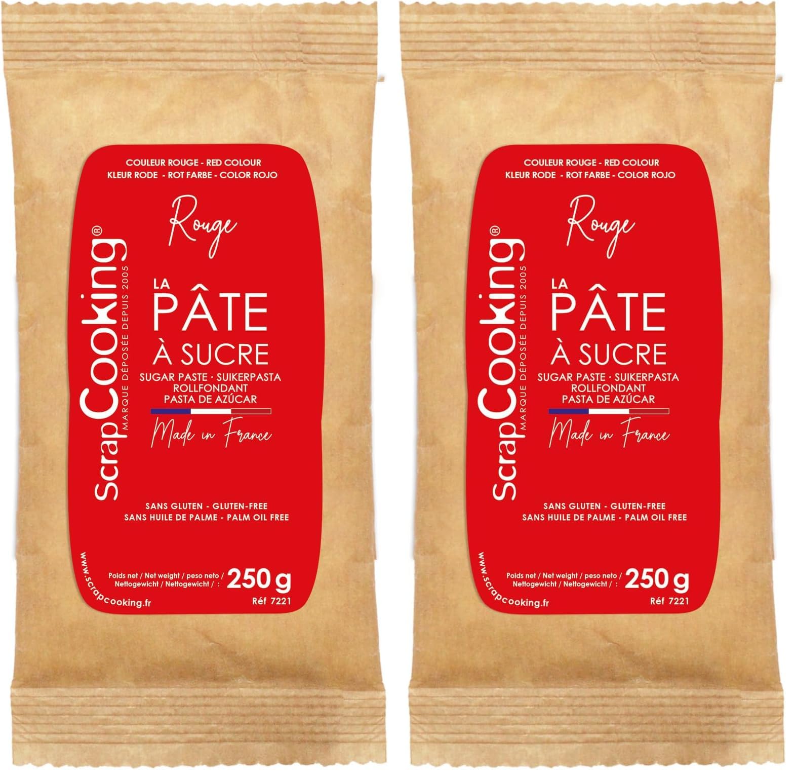 scrapcooking-p-tes-sucre-rouge-250-g-vanille-pro image 2