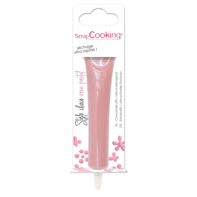 scrapcooking-d-corations-stylo-choco-rose-pastel-25-g-6806 image 1