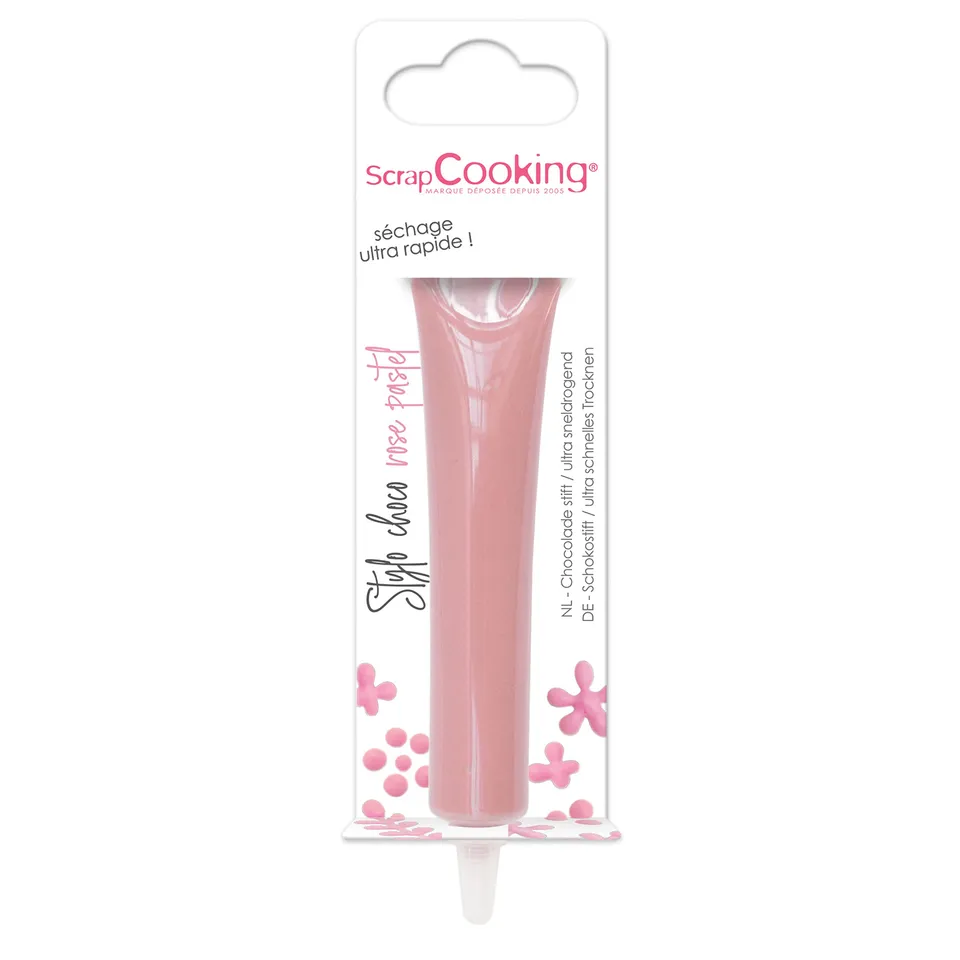 scrapcooking-d-corations-stylo-choco-rose-pastel-25-g-6806 image 1