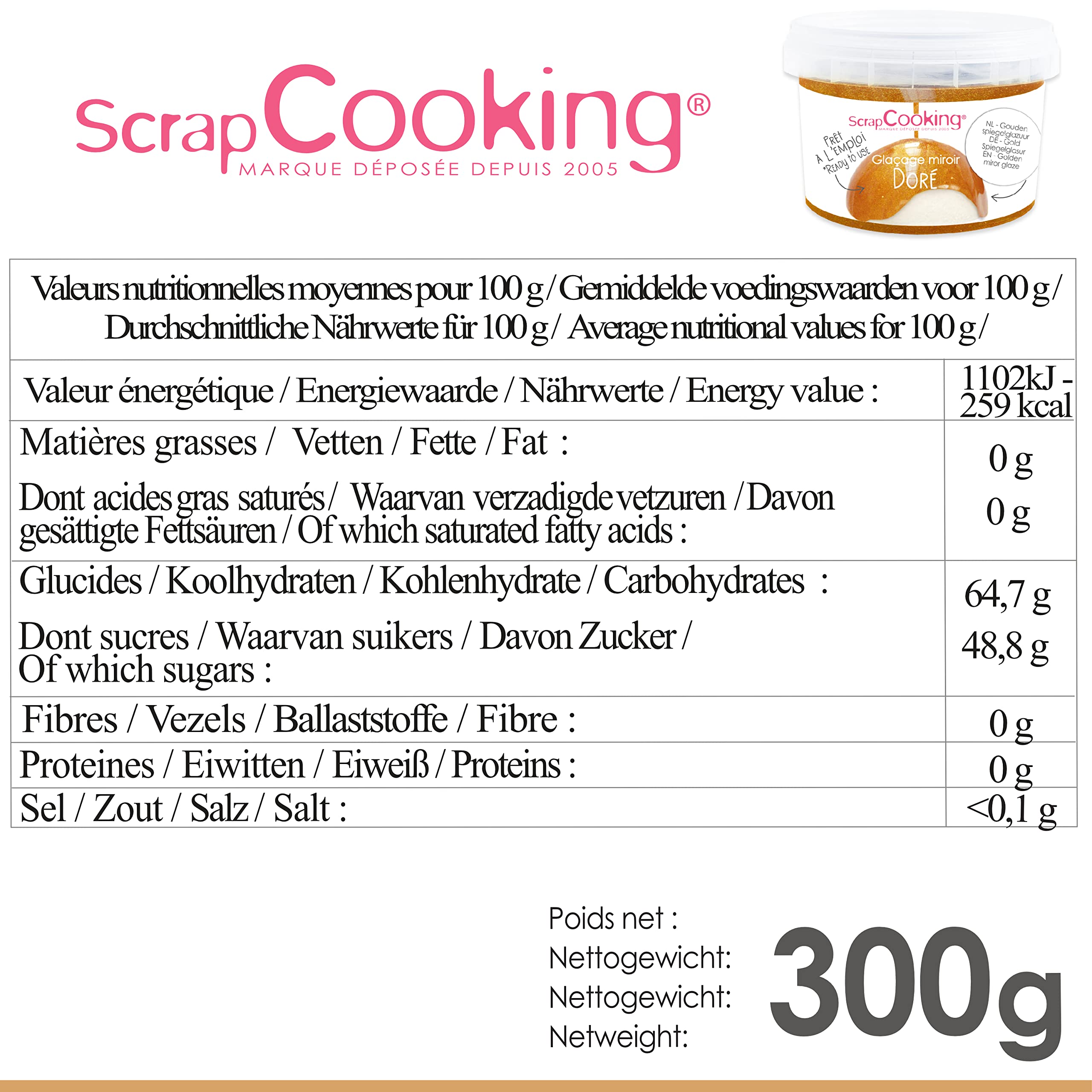scrapcooking-ingr-dients-gla-age-miroir-dor-300-g image 6