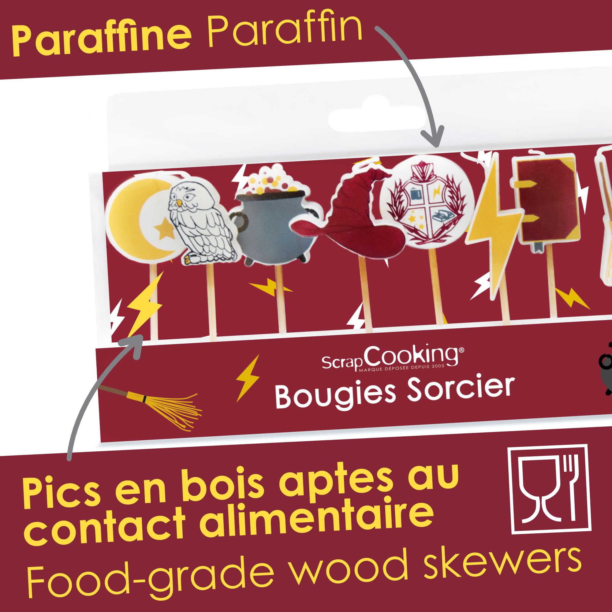 scrapcooking-d-corations-kit-8-bougies-sorcier-5061-bougies-paraffine image 4