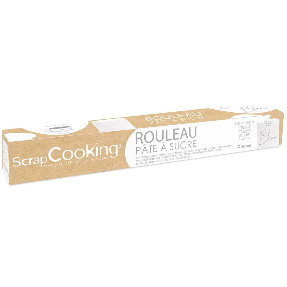 scrapcooking-p-tes-sucre-7260-rouleau-blanc-36-cm-430-g image 1