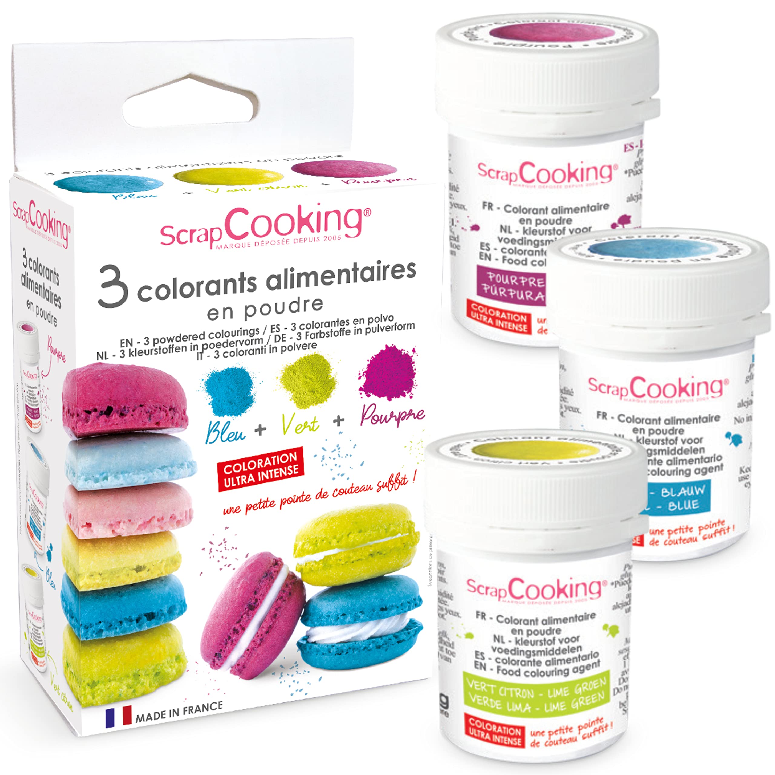 scrapcooking-4014-colorant-alimentaire-poudre-bleu-vert-violet-3x5g image 1