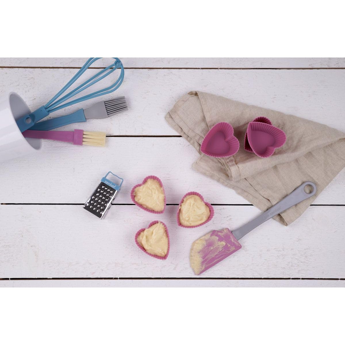zenker-patisserie-27192-spatule-silicone-25-cm-rose image 6