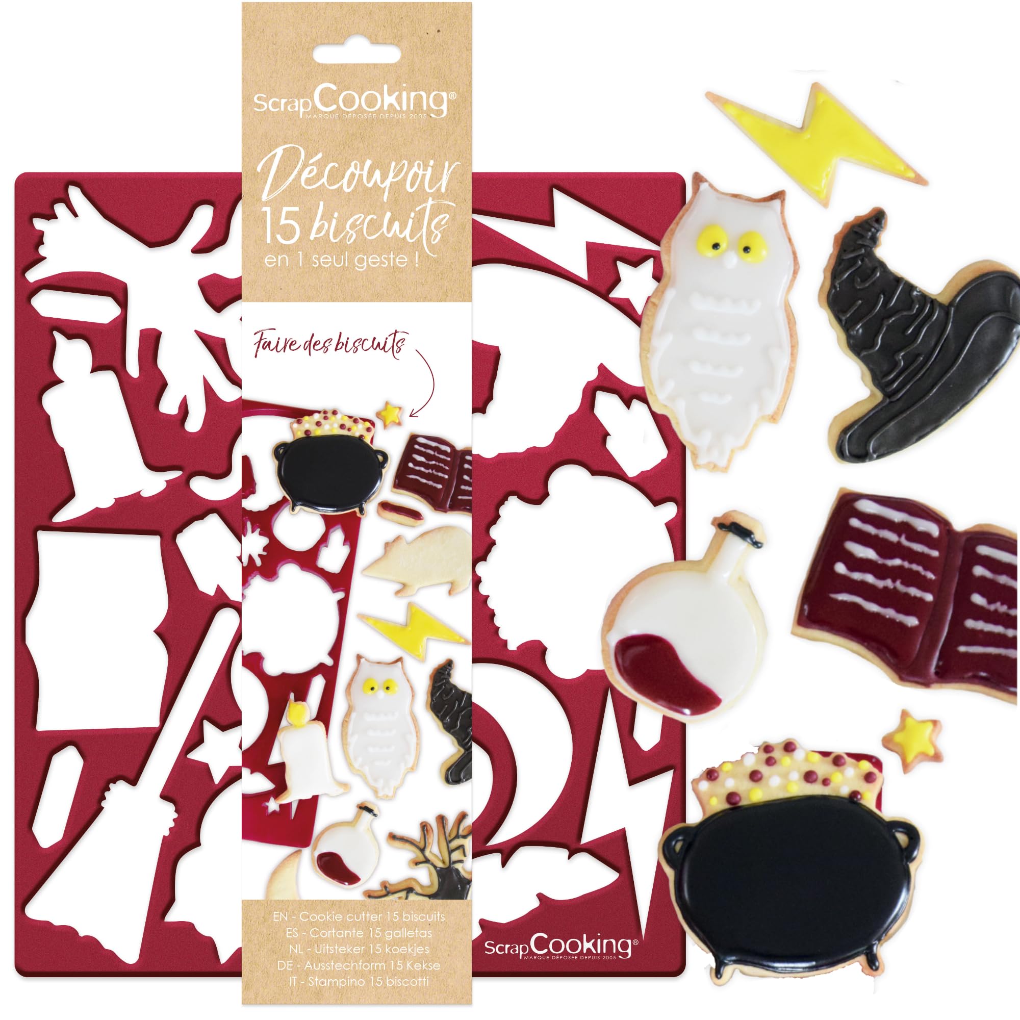 scrapcooking-moules-plaque-d-coupoir-biscuits-animaux-x15-vert image 5