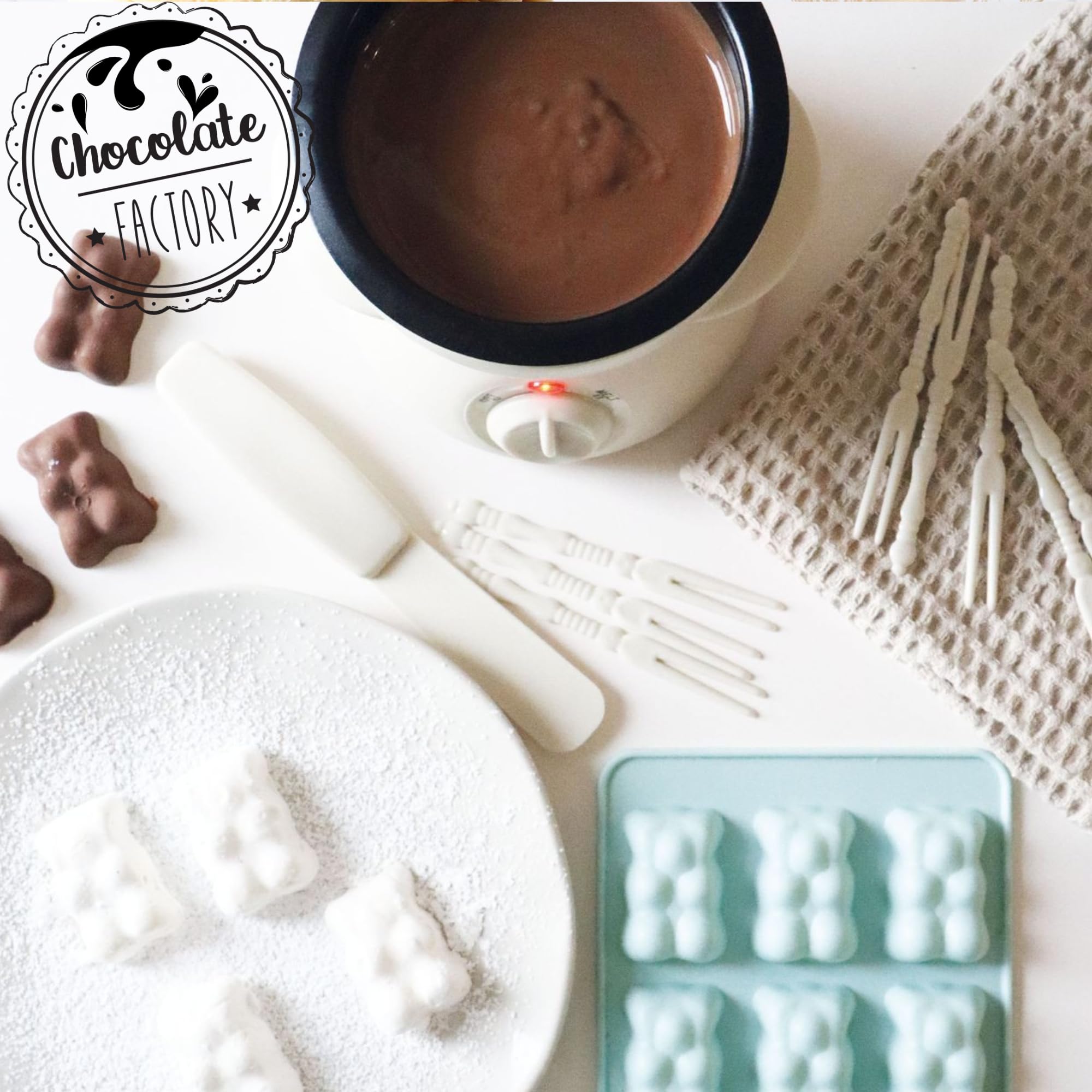 scrapcooking-appareils-chocolate-factory-fondue-chocolat-25-w-2-4-pers image 5