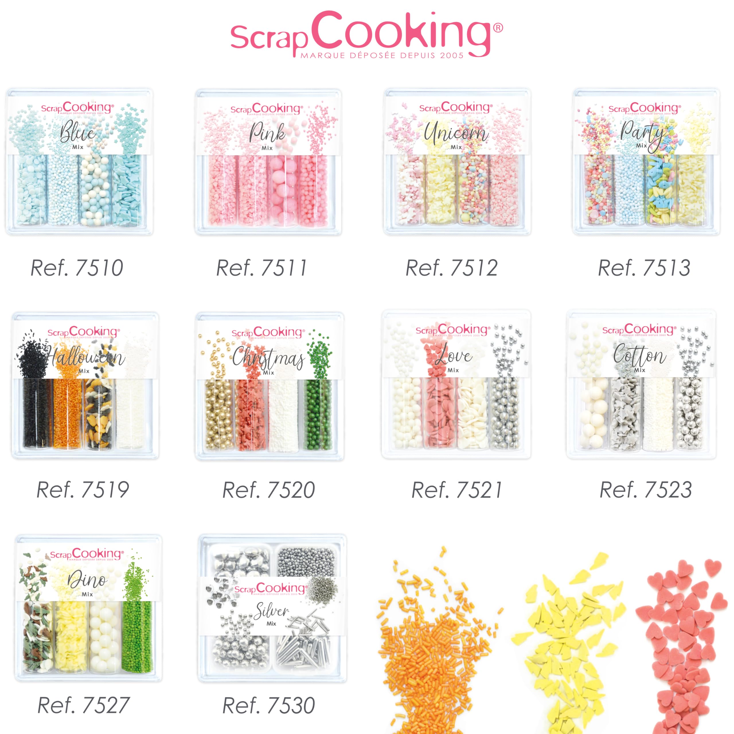 scrapcooking-d-corations-silver-mix-d-cors-sucr-s-63-g image 8