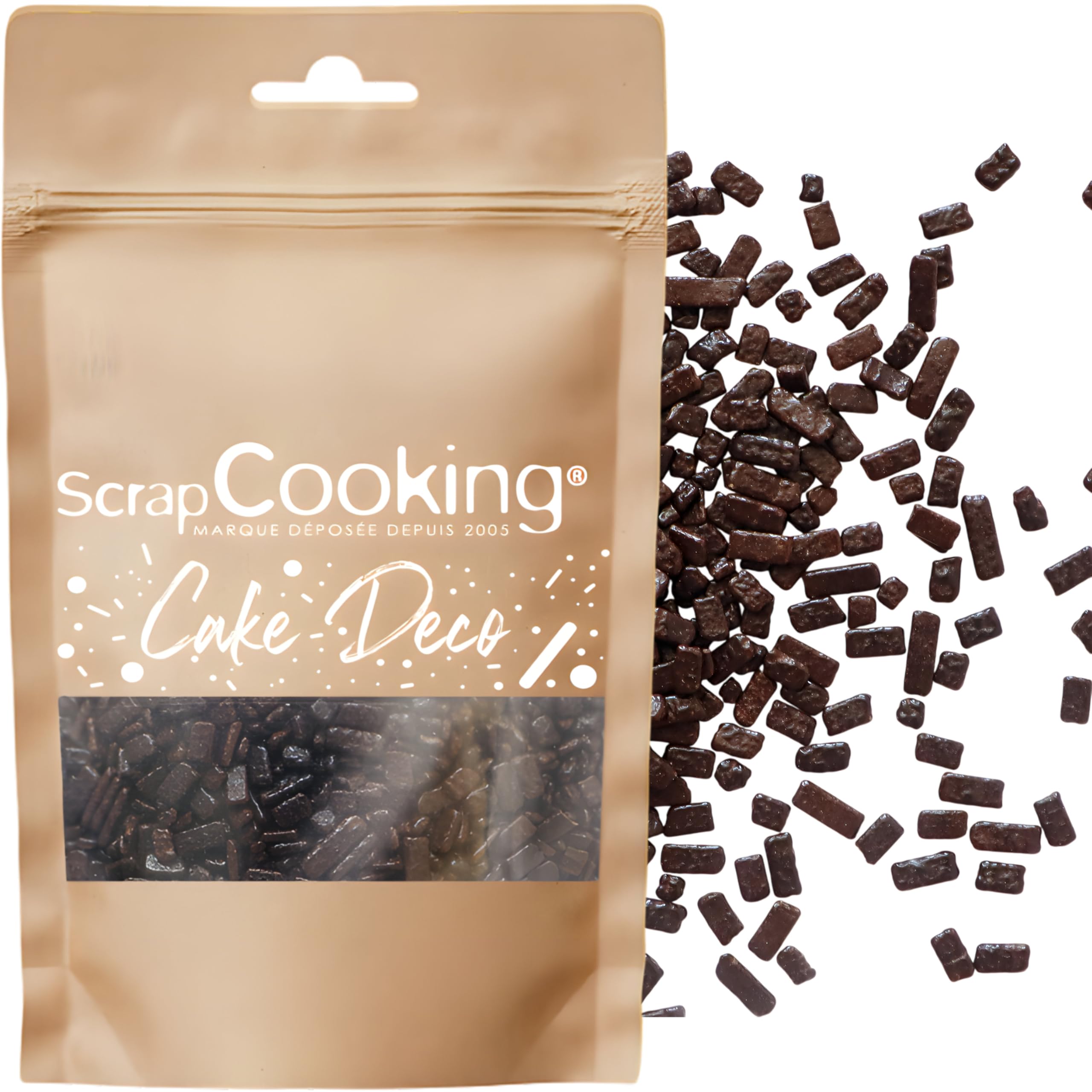 scrapcooking-d-corations-paillettes-chocolat-7476-50-g-d-co-g-teau image 1