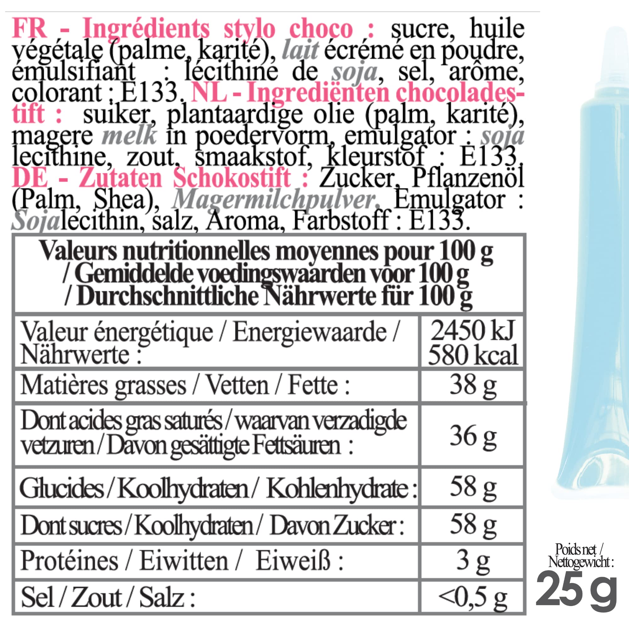 scrapcooking-d-corations-6812-stylo-choco-bleu-pastel-25g image 5