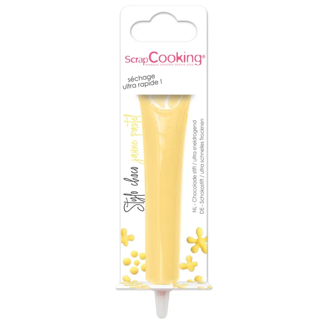 scrapcooking-d-corations-6804-stylo-choco-jaune-pastel-25g image 1