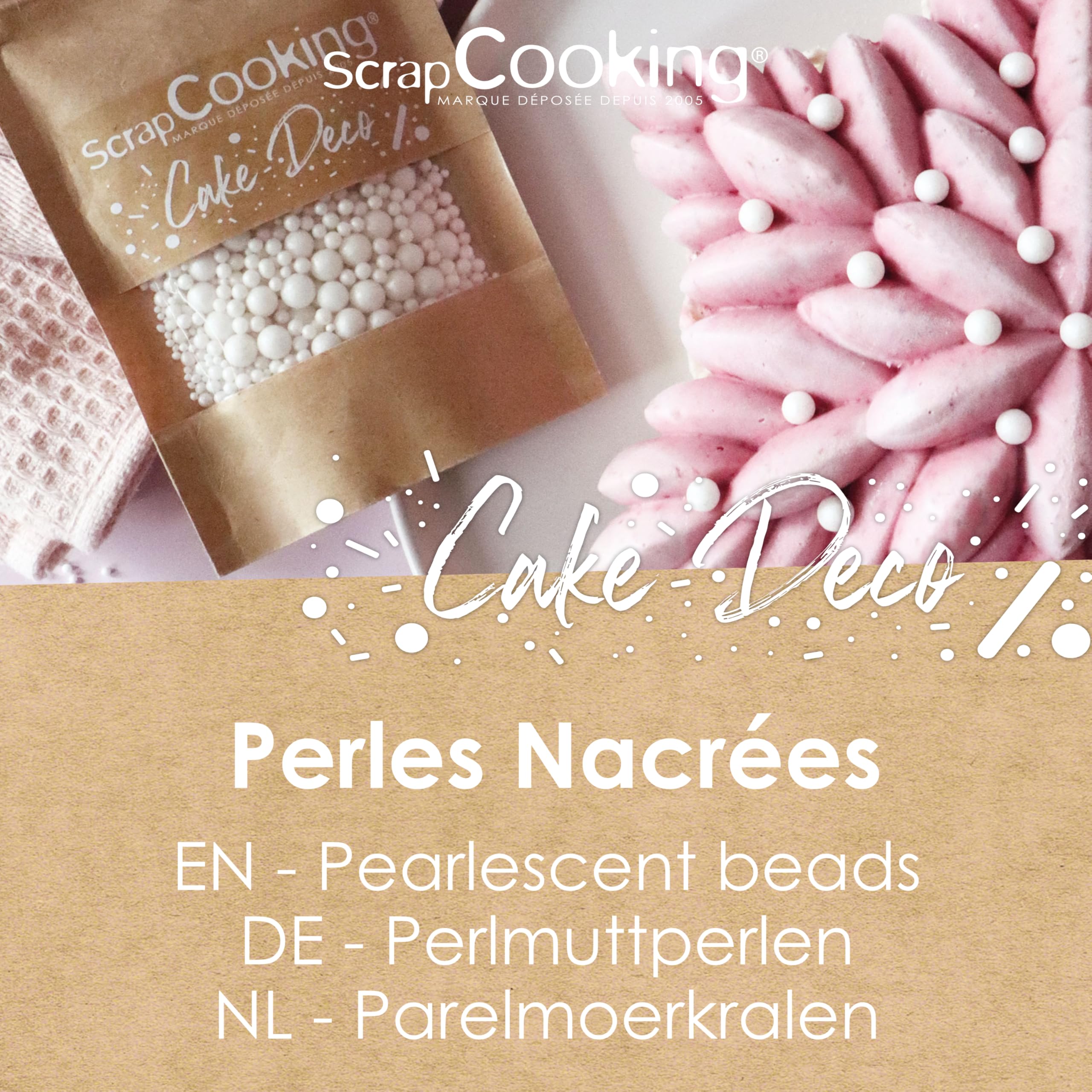 scrapcooking-d-corations-7470-perles-nacr-es-blanc-60-g image 3