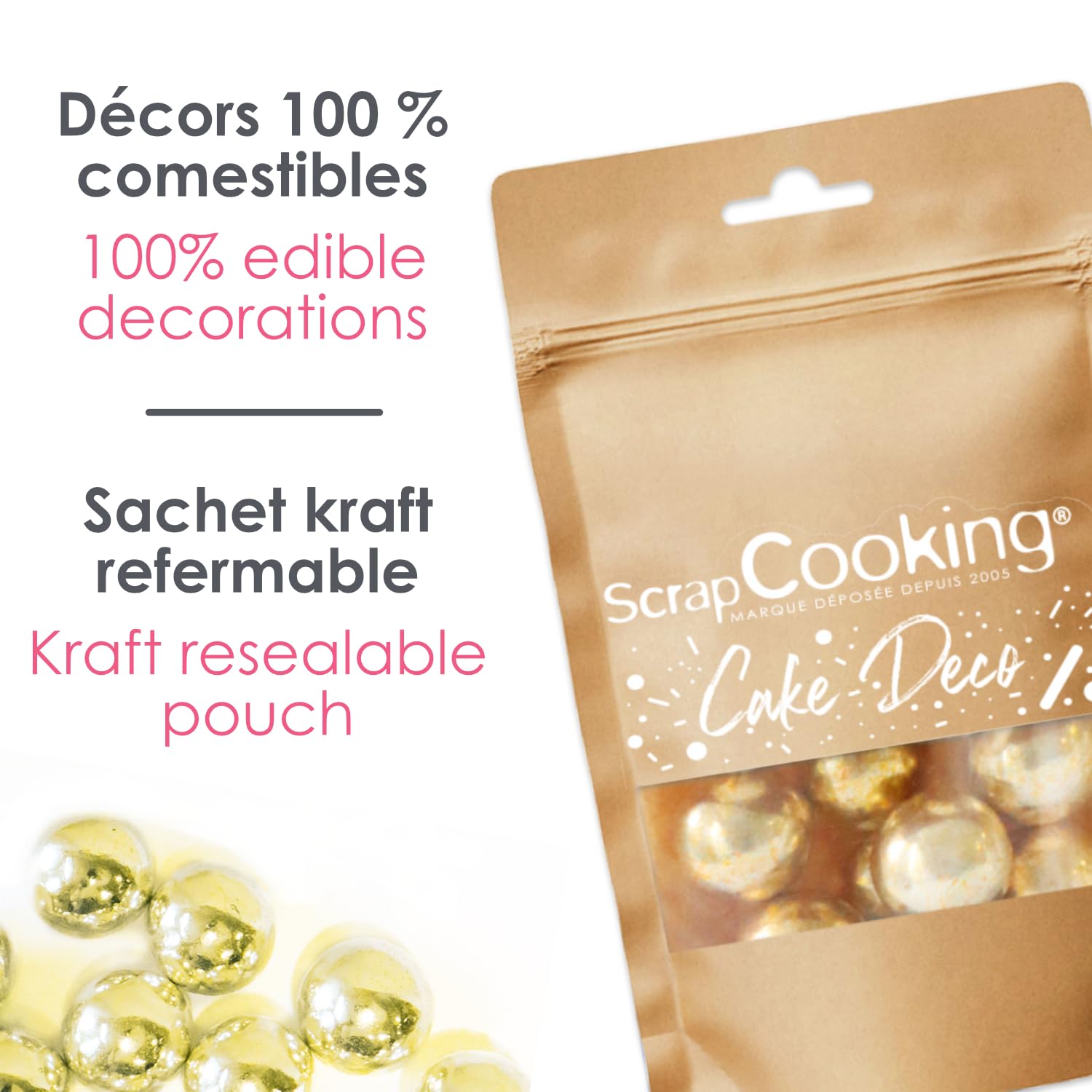 scrapcooking-d-corations-perles-dor-es-xxl-55-g-chocolat-lait image 5