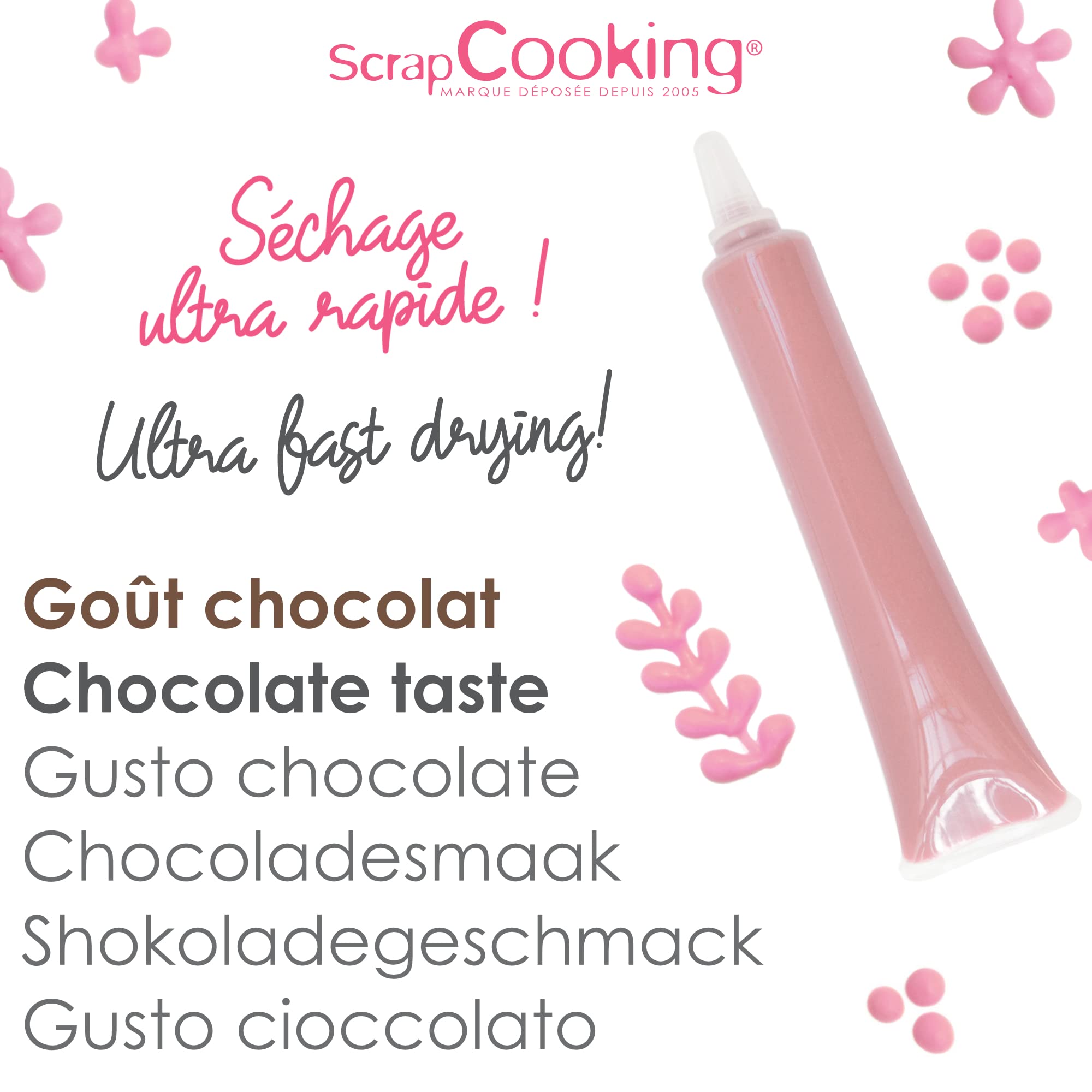 scrapcooking-d-corations-stylo-choco-rose-pastel-25-g-6806 image 4