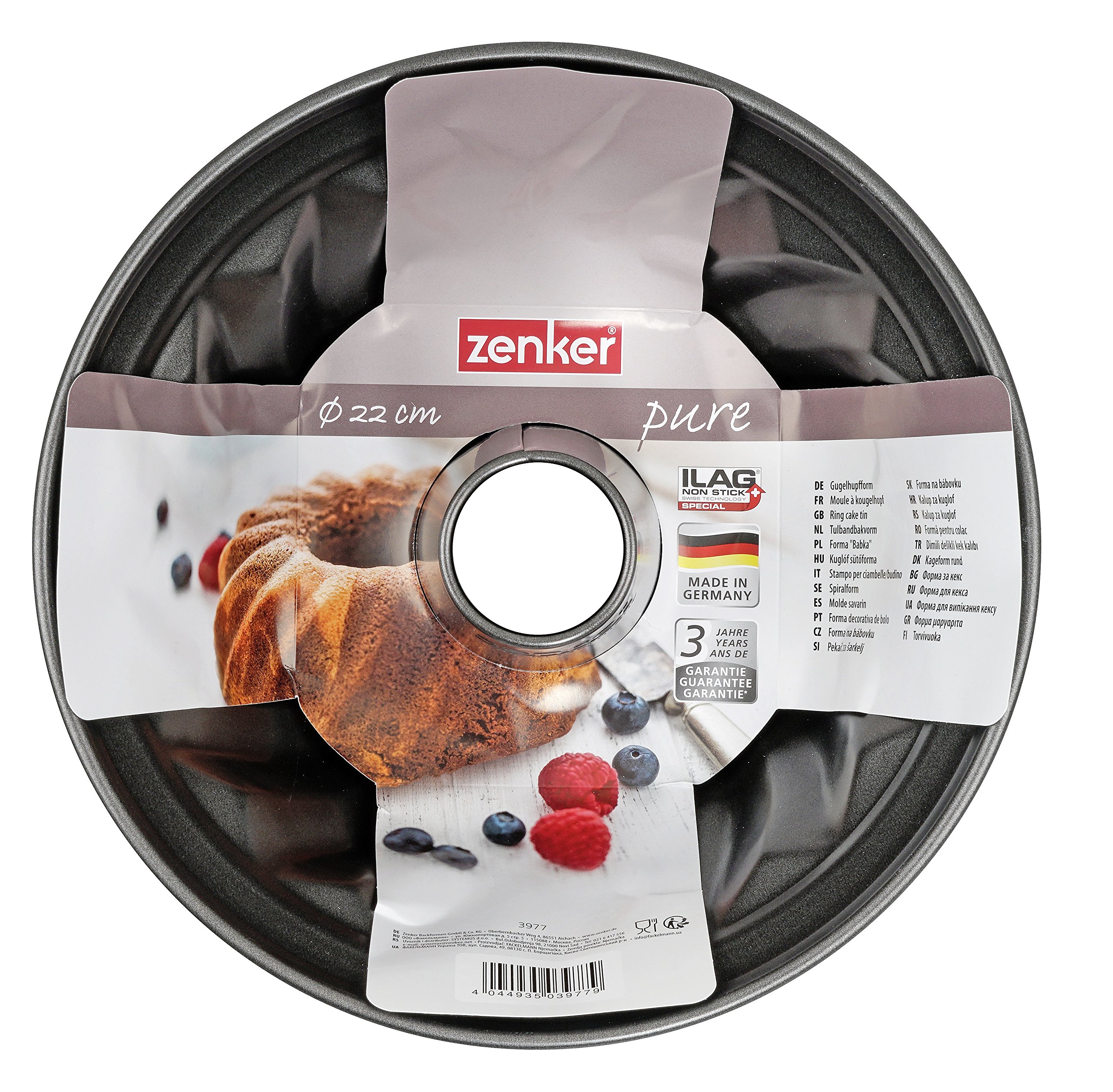 zenker-pure-moule-kouglof-22-cm-noir-antiadh-sif-acier image 3