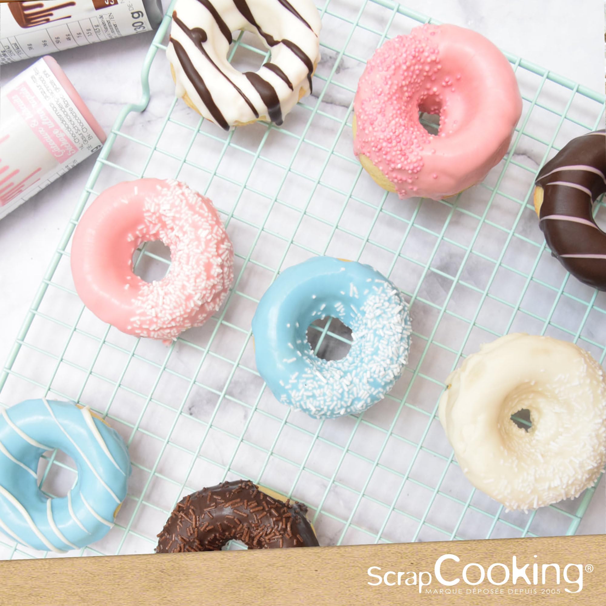 scrapcooking-moules-29135-moule-donuts-silicone-vert-d-eau-x6-air-fryer image 8