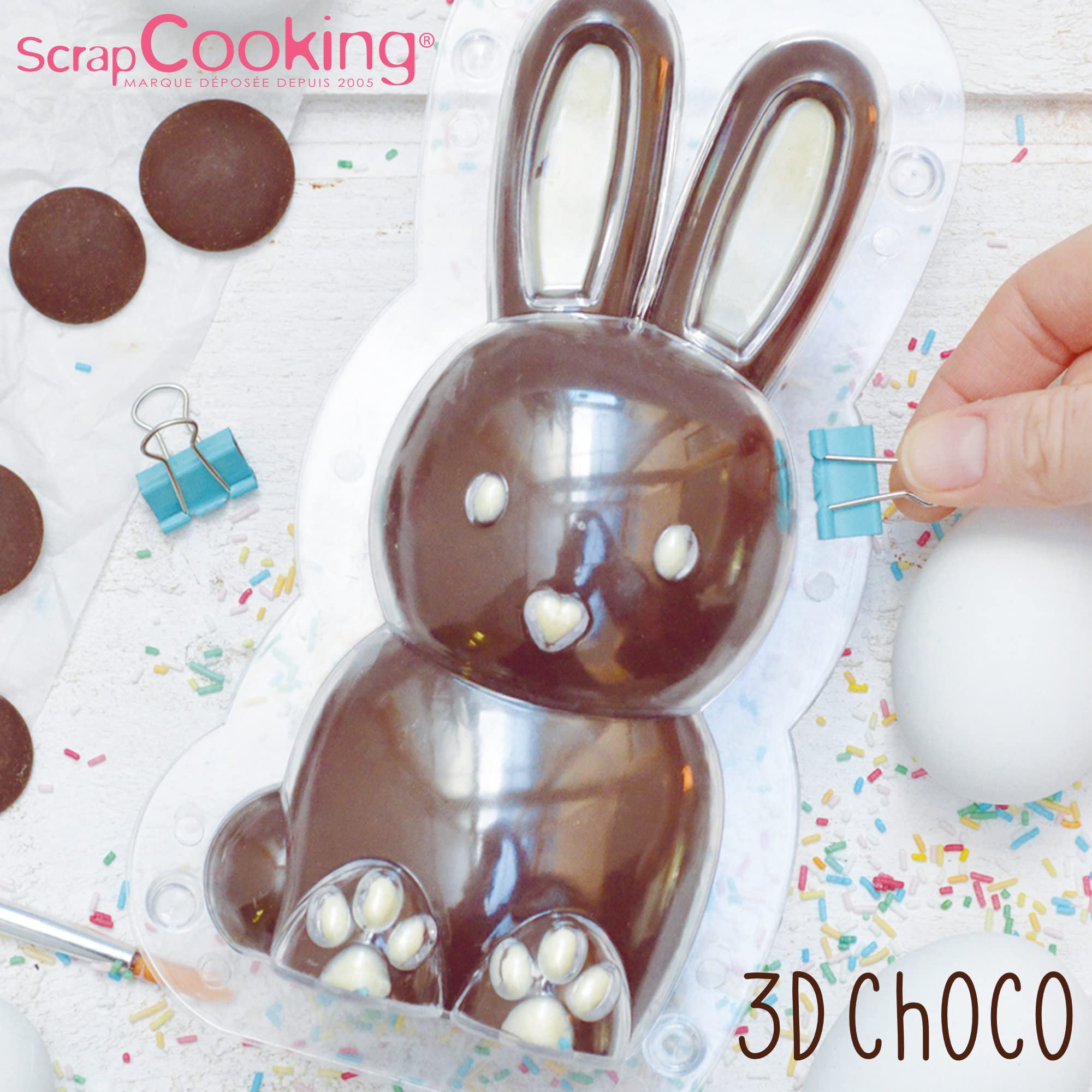 scrapcooking-moules-6757-moule-chocolat-lapin-3d-rigide image 5
