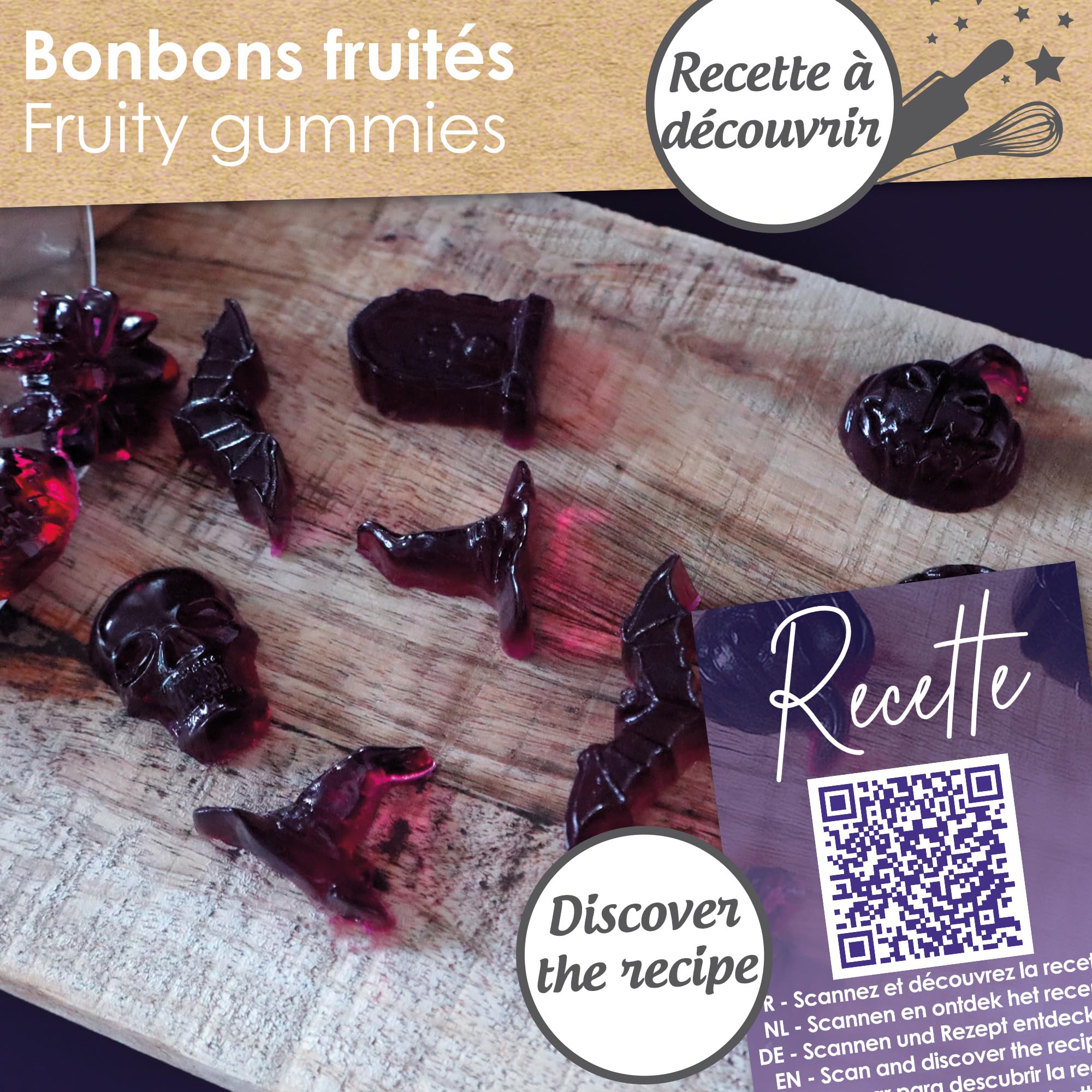 scrapcooking-moule-halloween-silicone-18-bonbons-orange image 7