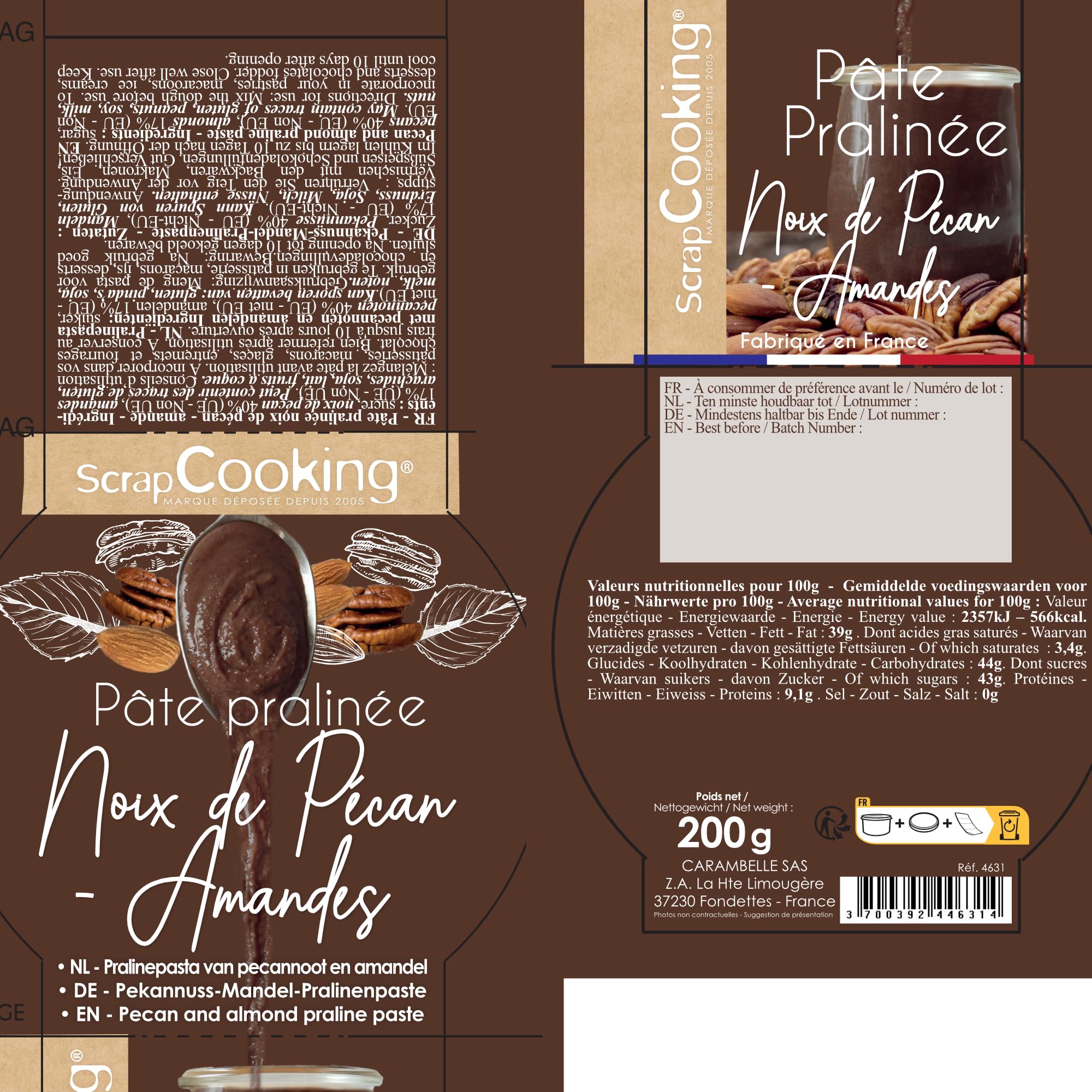 scrapcooking-ingr-dients-p-te-pralin-e-p-can-amandes-200-g-fourrage image 8
