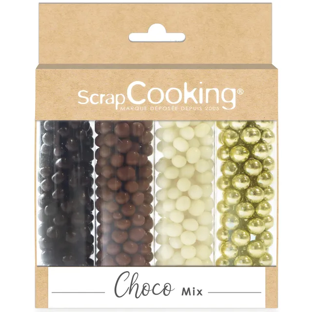 scrapcooking-d-corations-mix-choco-or-7462-billes-48-g image 1